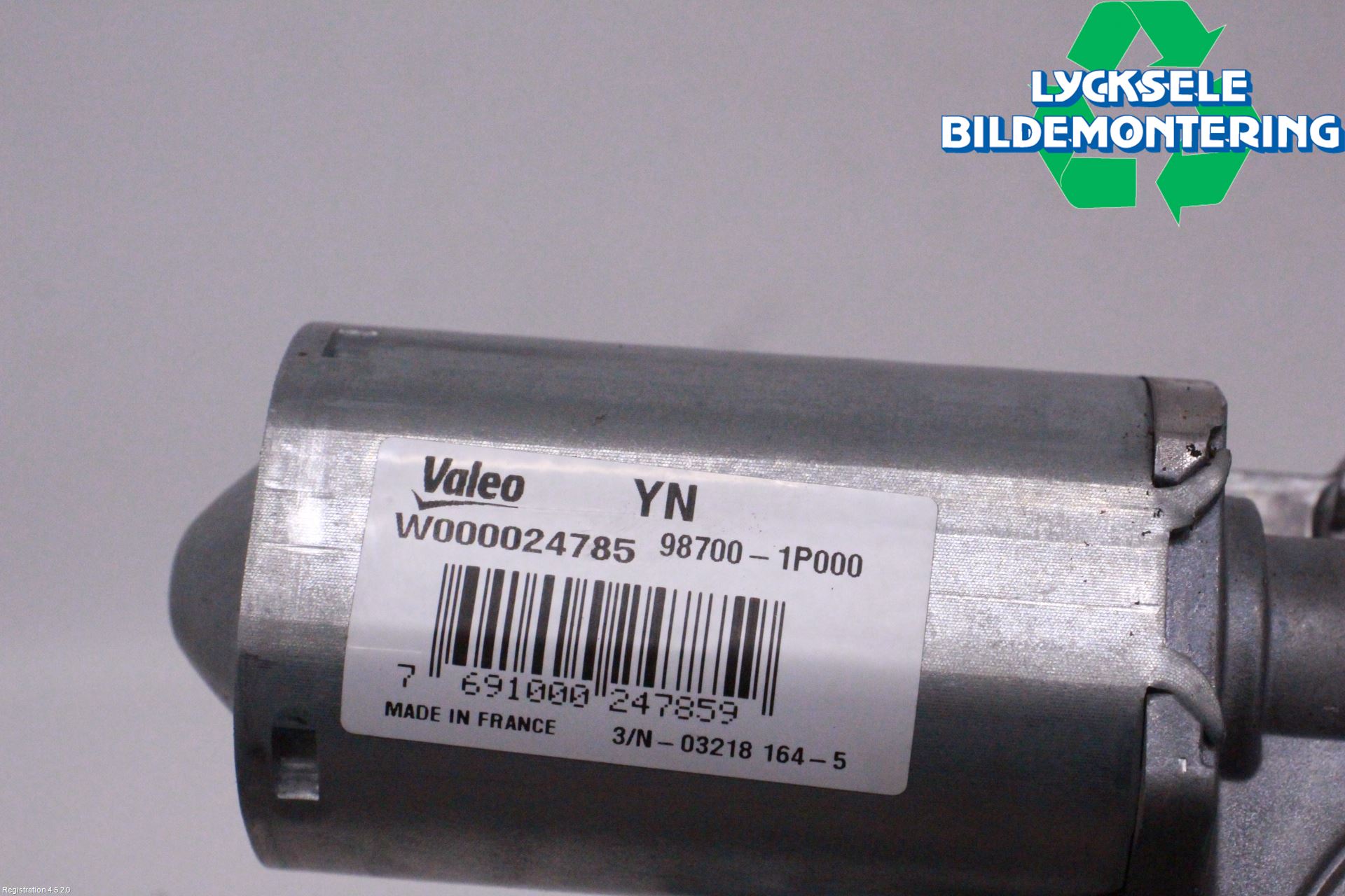 Kia VENGA 10-19 Torkarmotor Baklucka