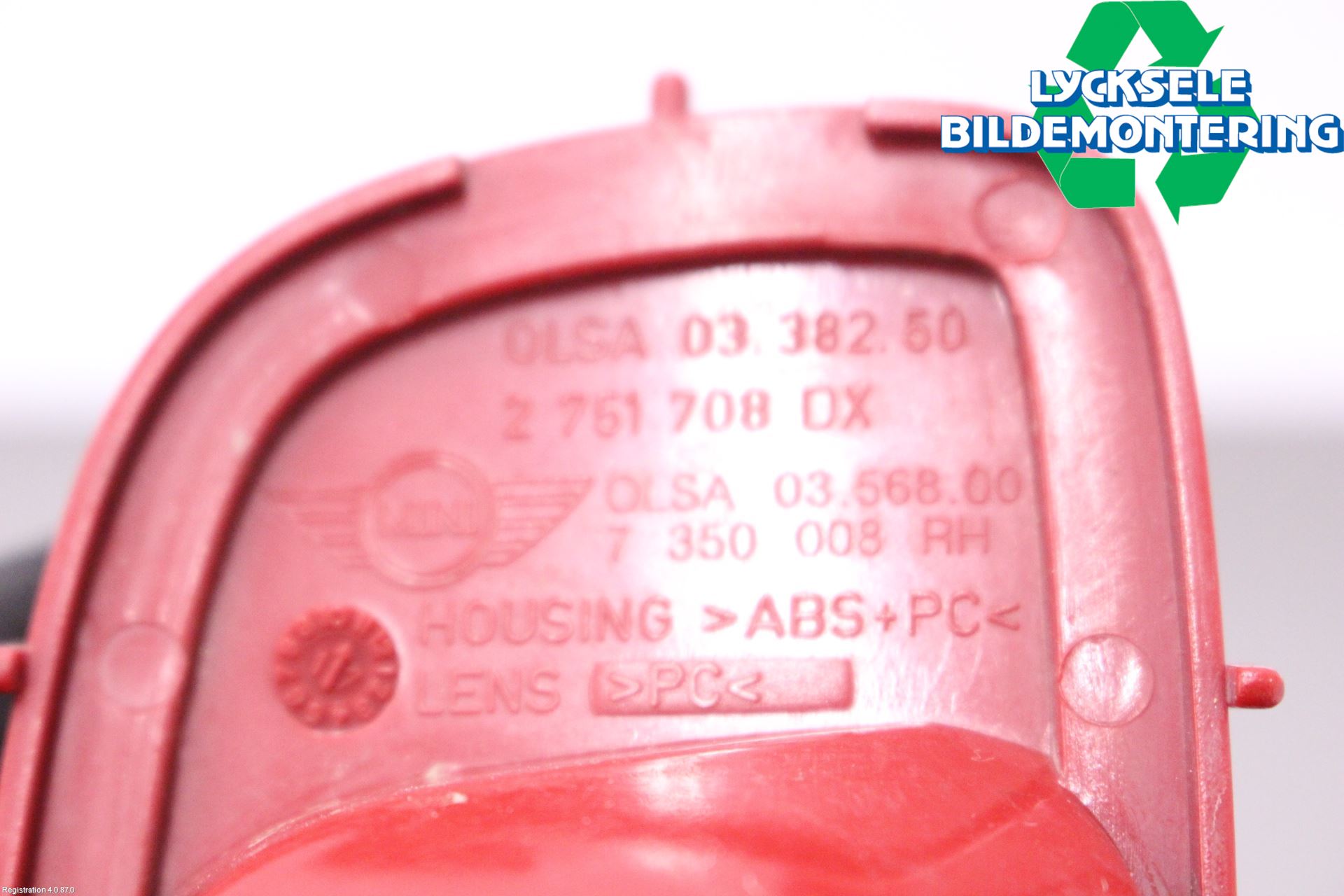 Mini ONE/COOPER 3DR F56 14-24 Dimljus/Reflex Bak