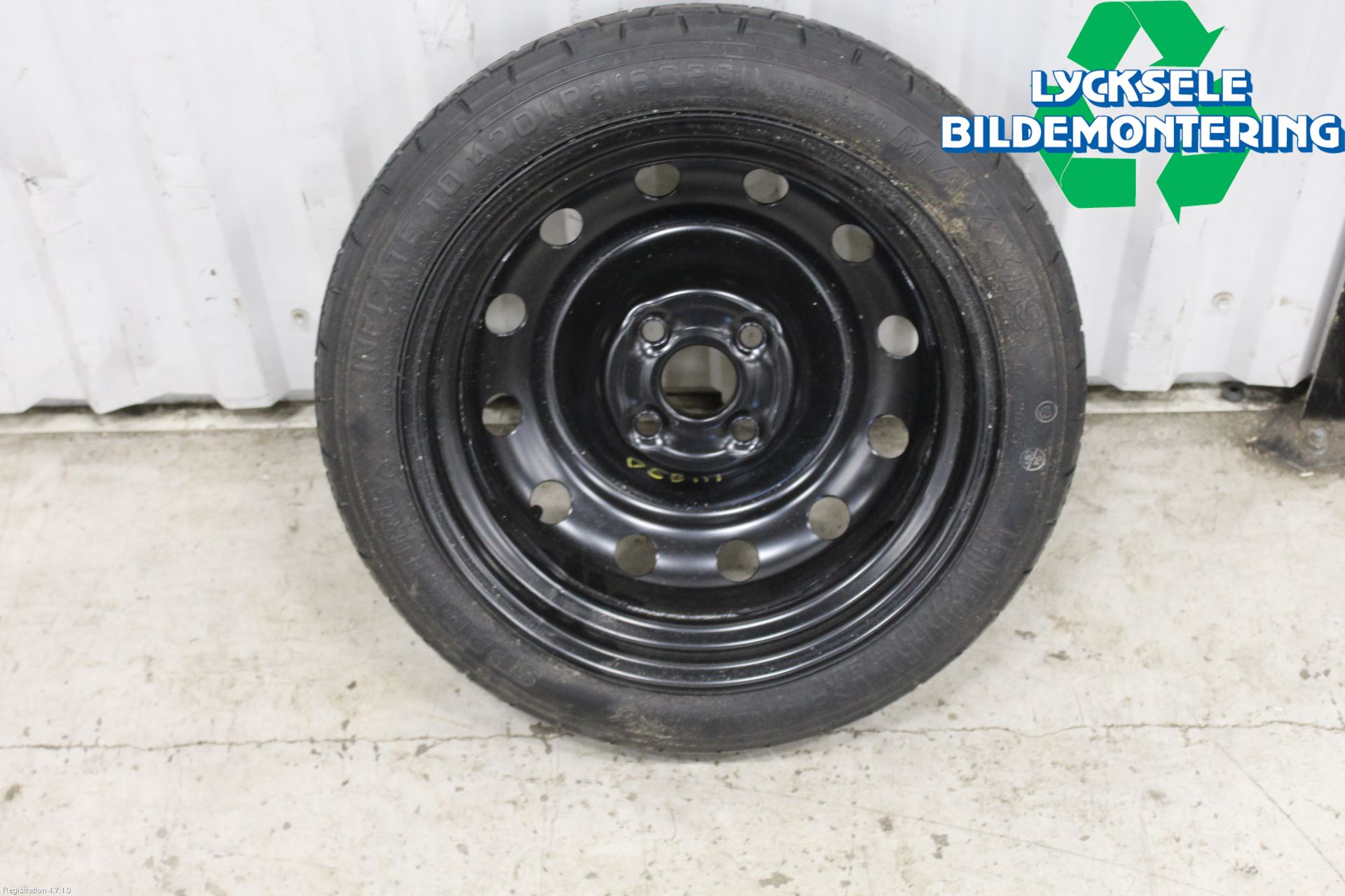 Kia PICANTO 17- Hjul Reservhjul Minityp