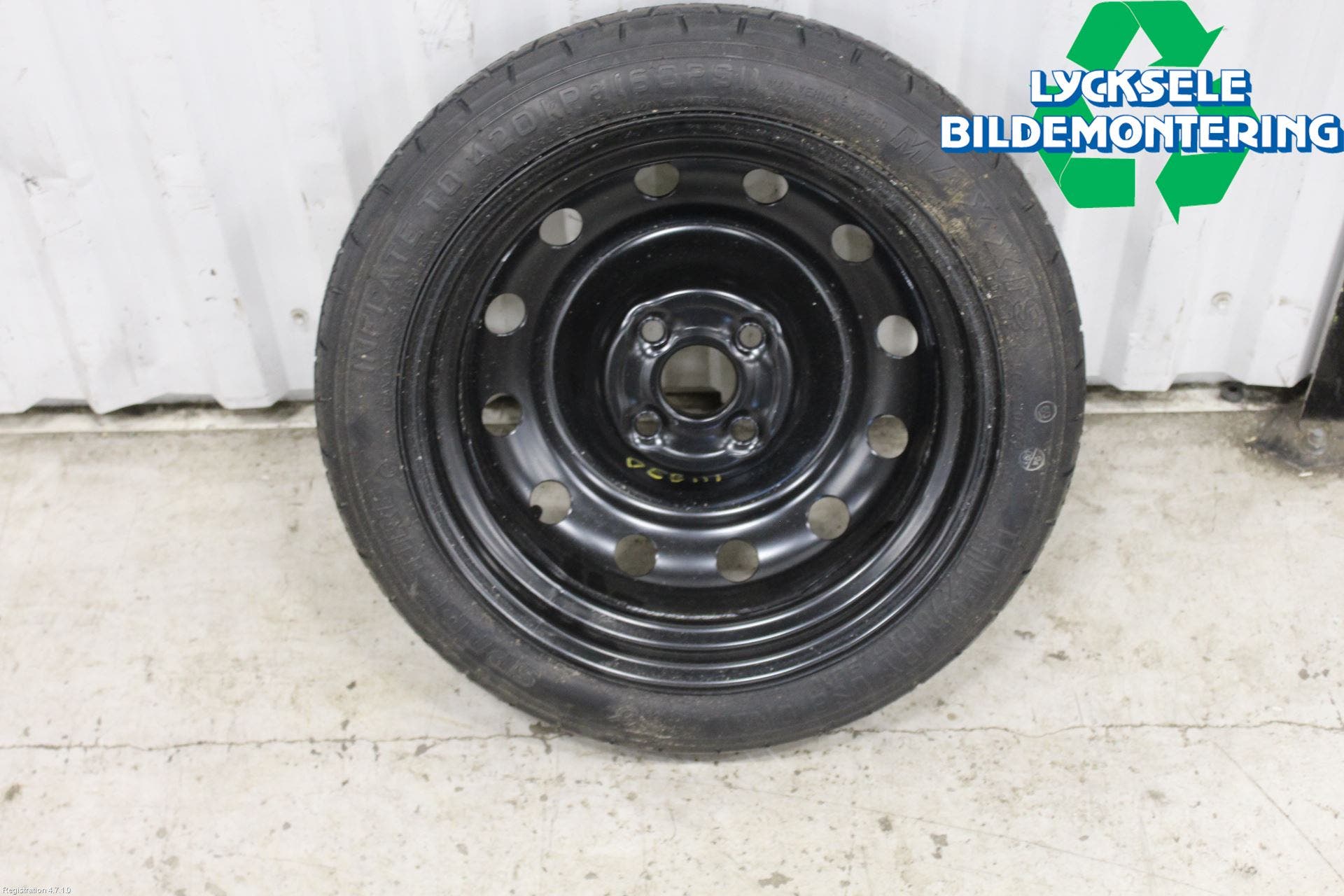 Kia PICANTO 17- Hjul Reservhjul Minityp