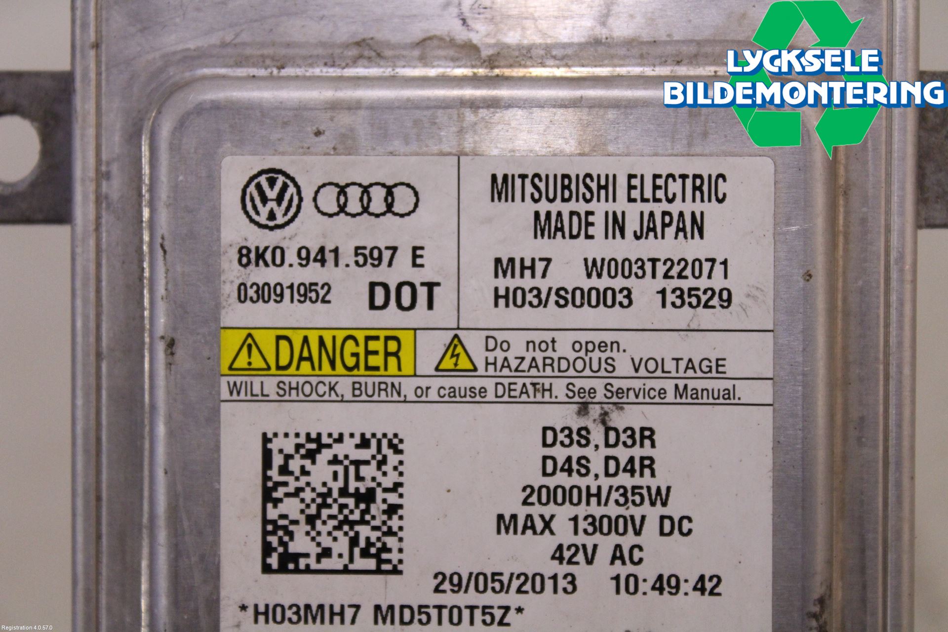 Skoda SUPERB 09-15 Styrenhet Strålkastare