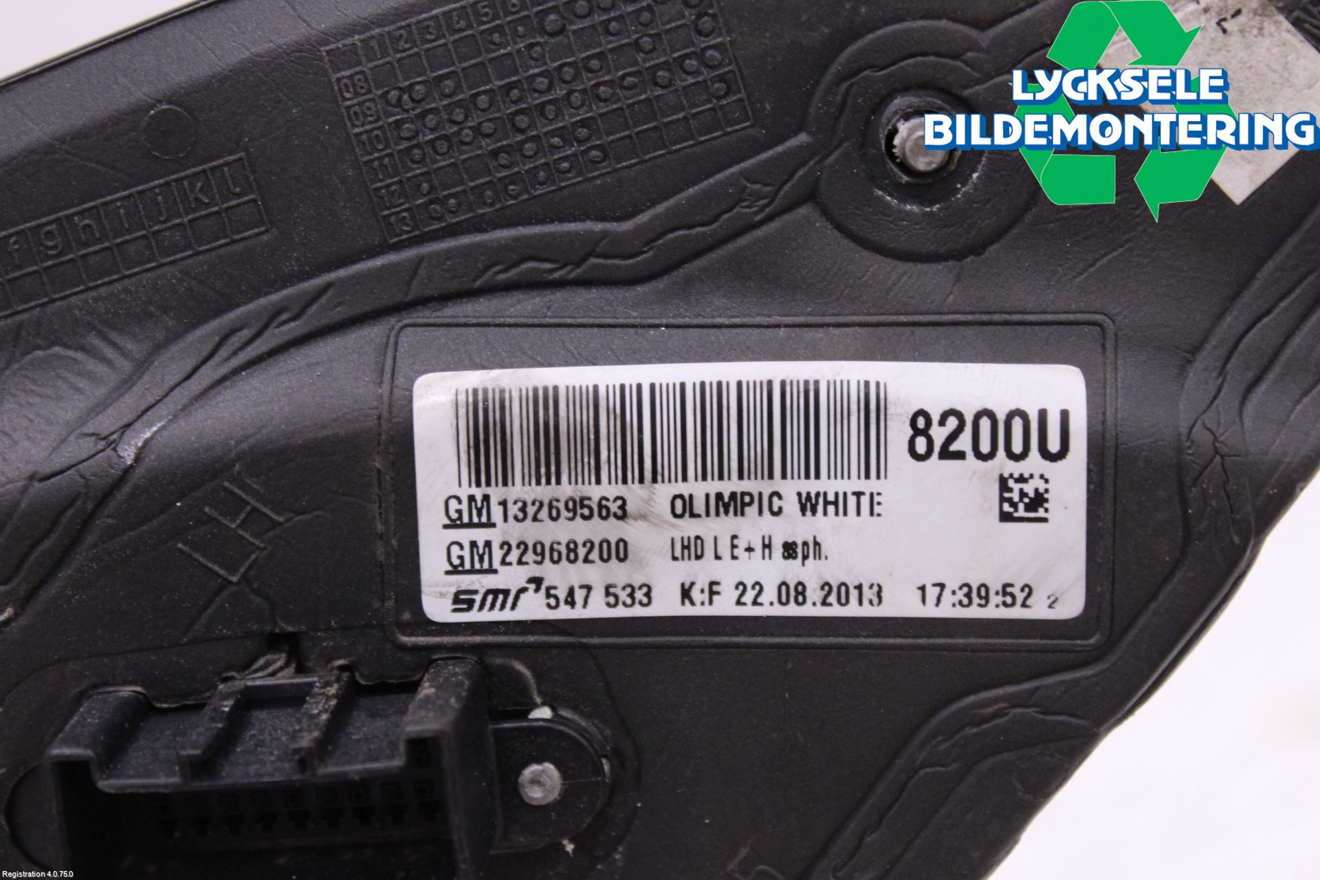 Opel INSIGNIA 09-16 Spegel Yttre El Vä