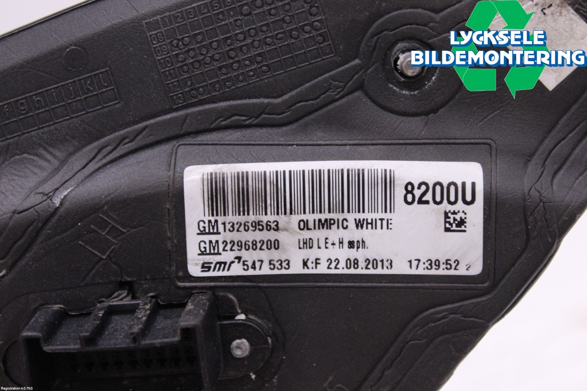 Opel INSIGNIA 09-16 Spegel Yttre El Vä