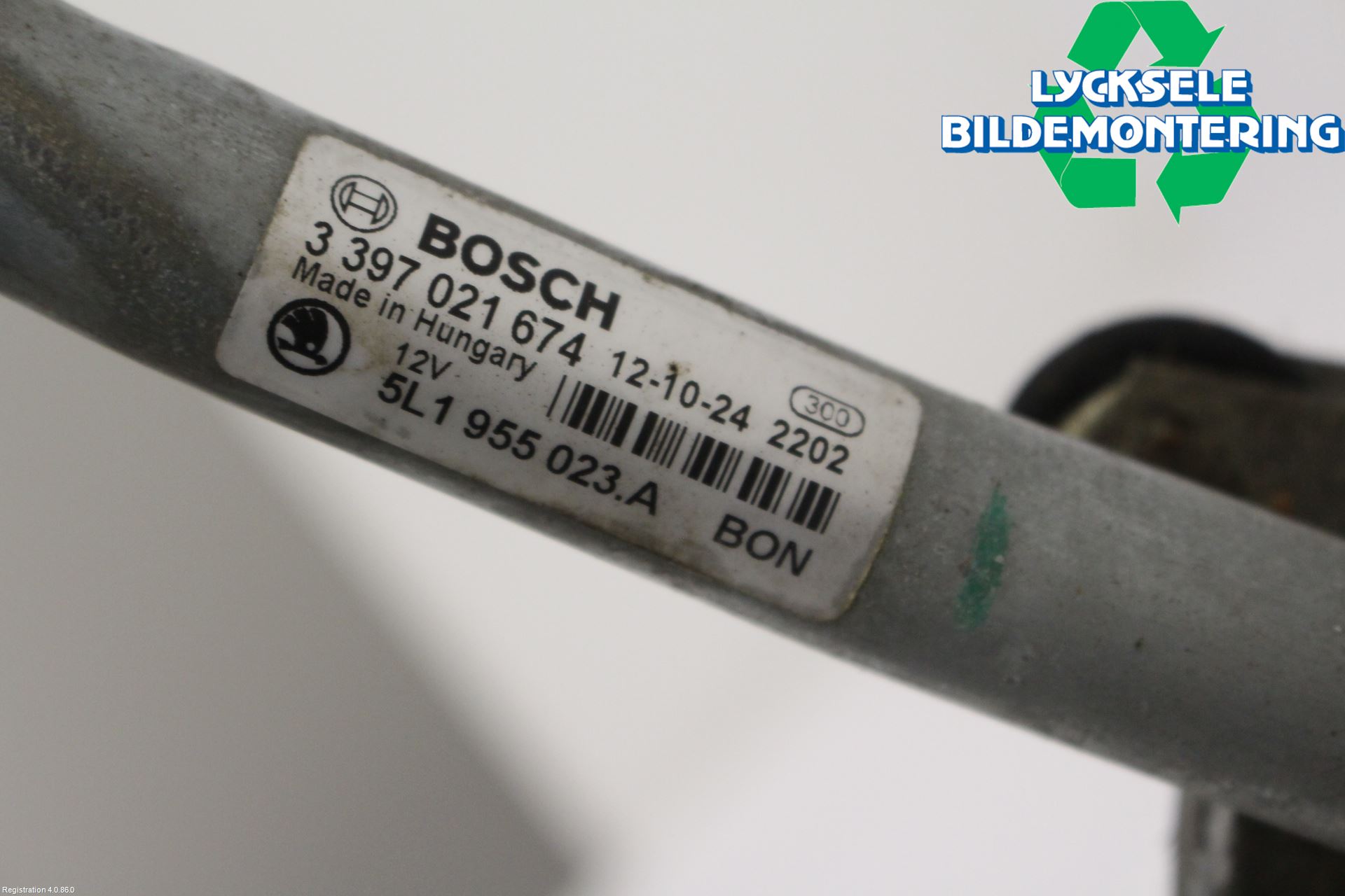 Skoda YETI Torkarmekanism Vindruta