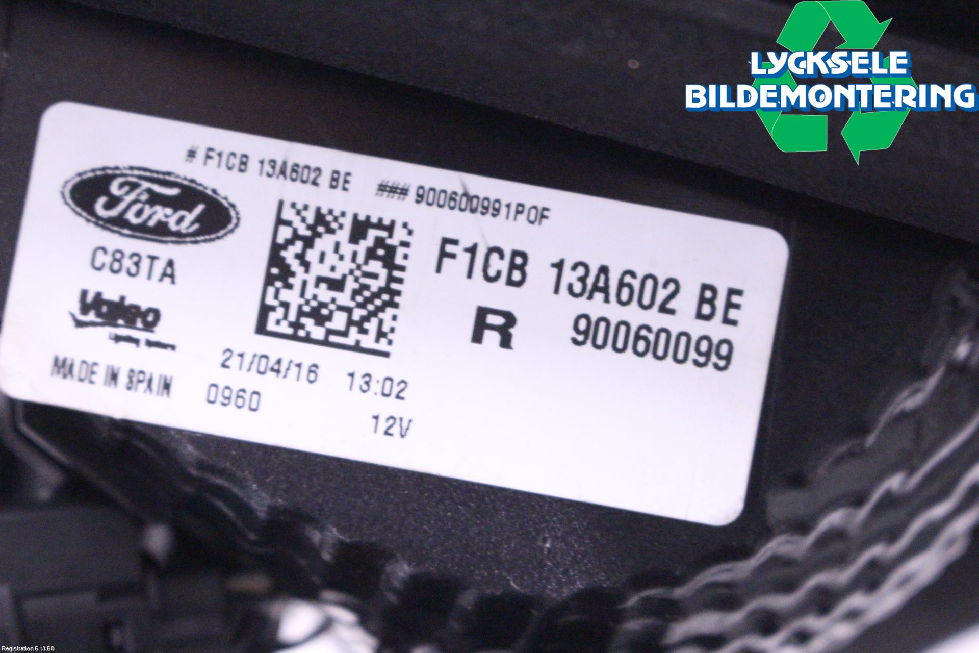 Ford C-MAX ll 15-19 Bakljus Lucka Hö