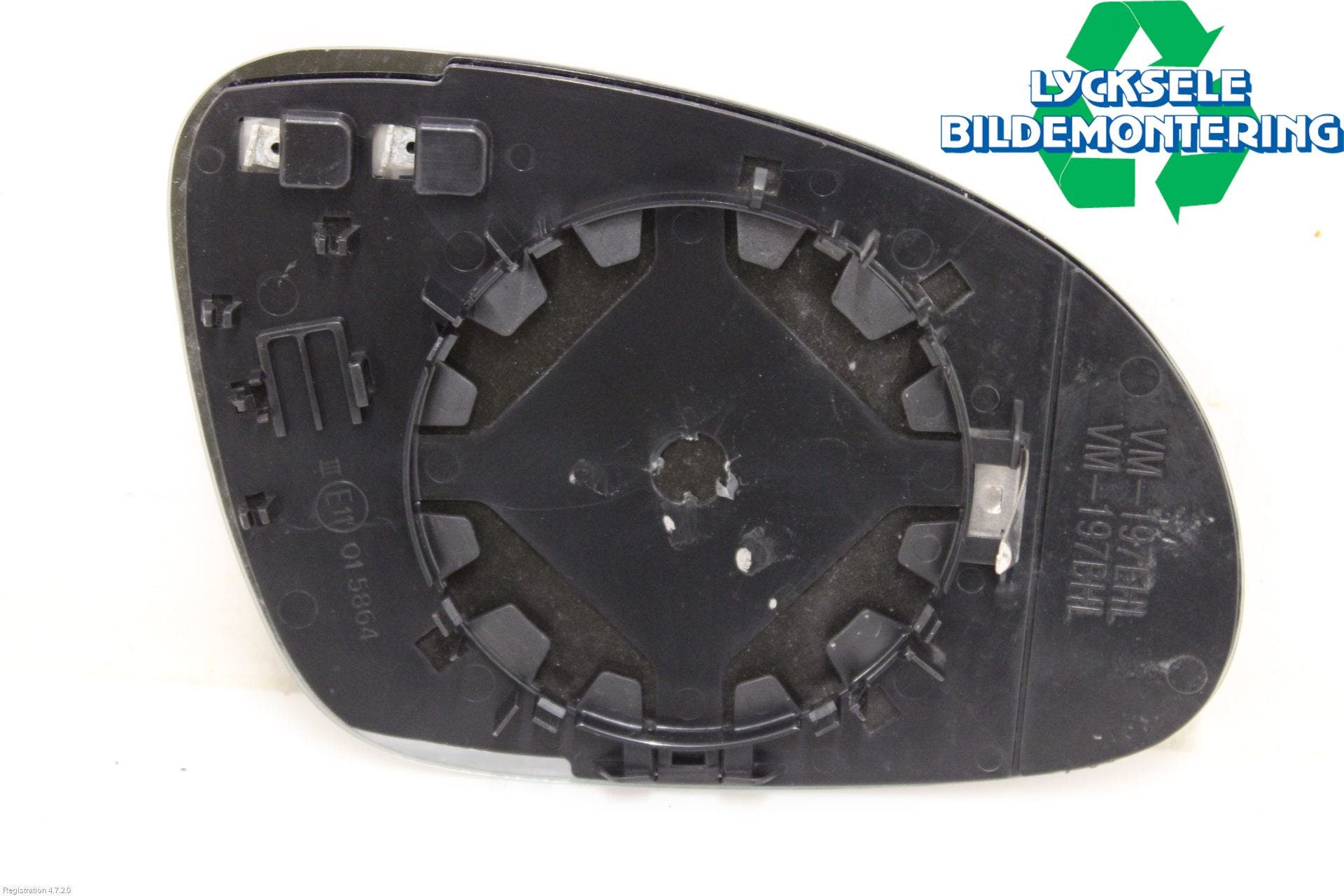 Volkswagen VW GOLF VI 09-13 Spegelglas Vä