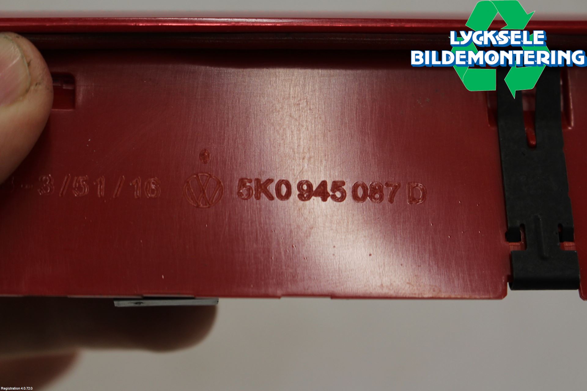Volkswagen VW GOLF / E-GOLF VII 13-20 Bromsljus Bakruta