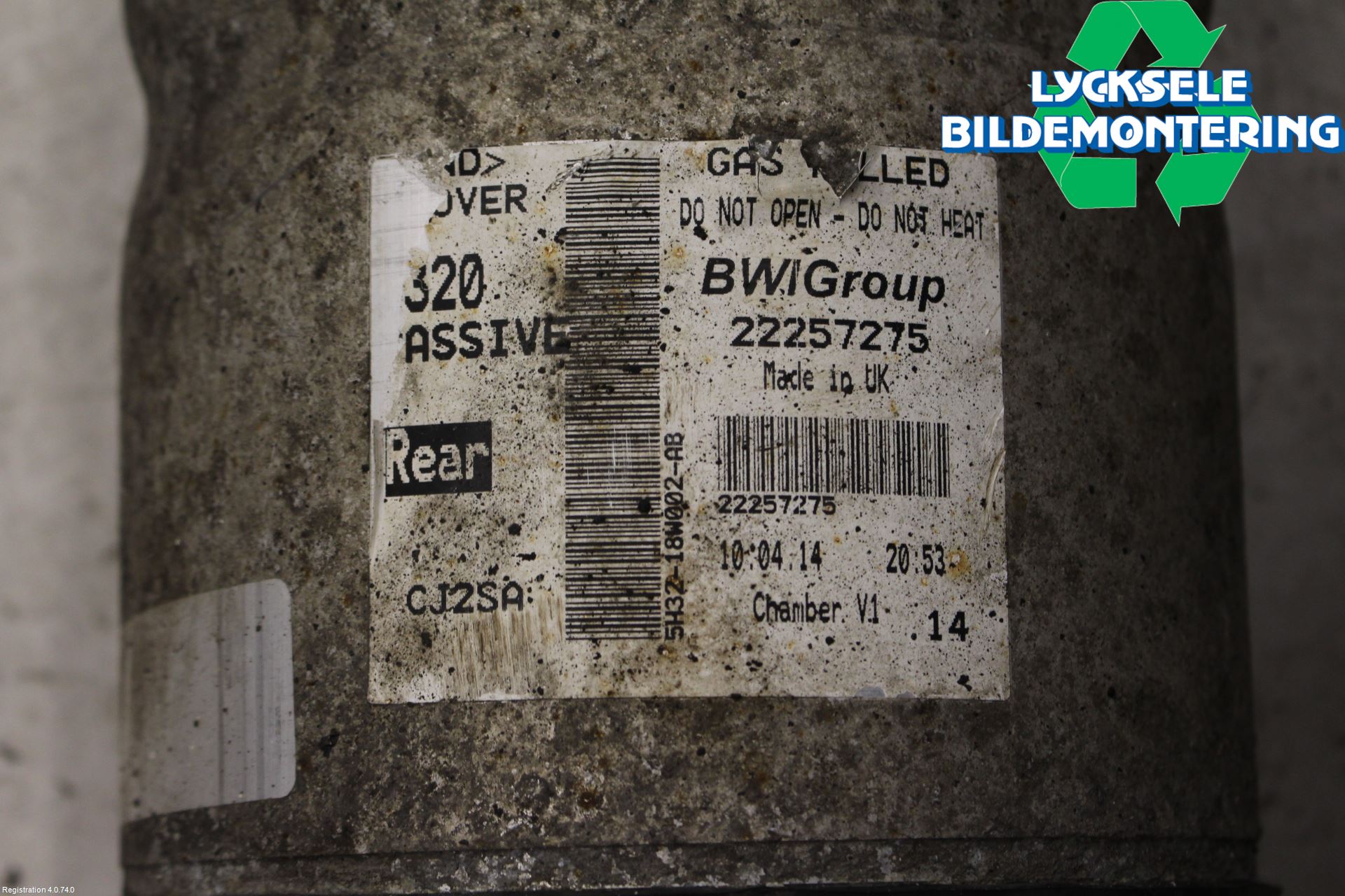 Landrover RANGE ROVER SPORT (L320) 10-13 Fjäderben Bak Vänster