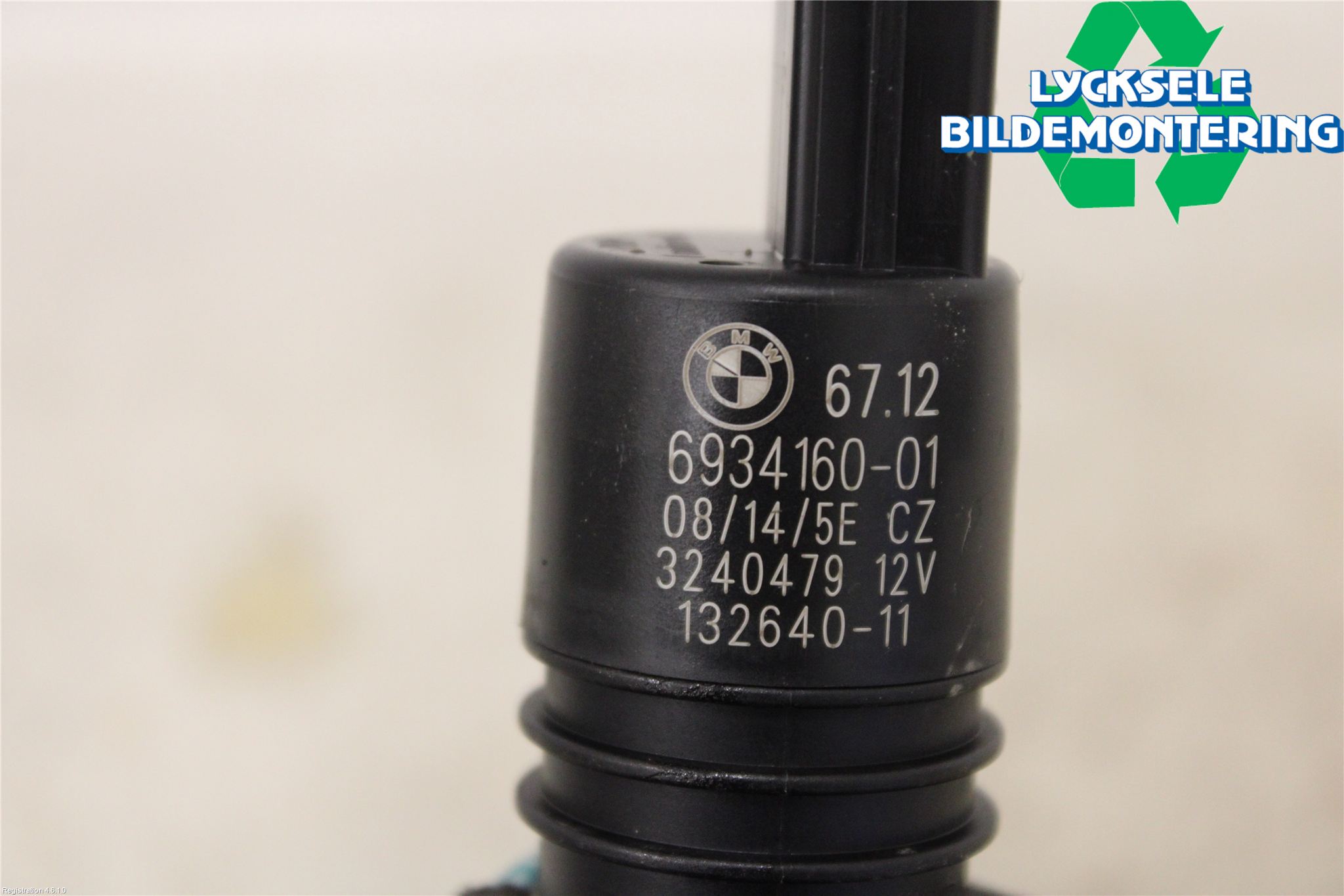 BMW 5 F10/F11/F18 09-17 Spolarpump Vindruta