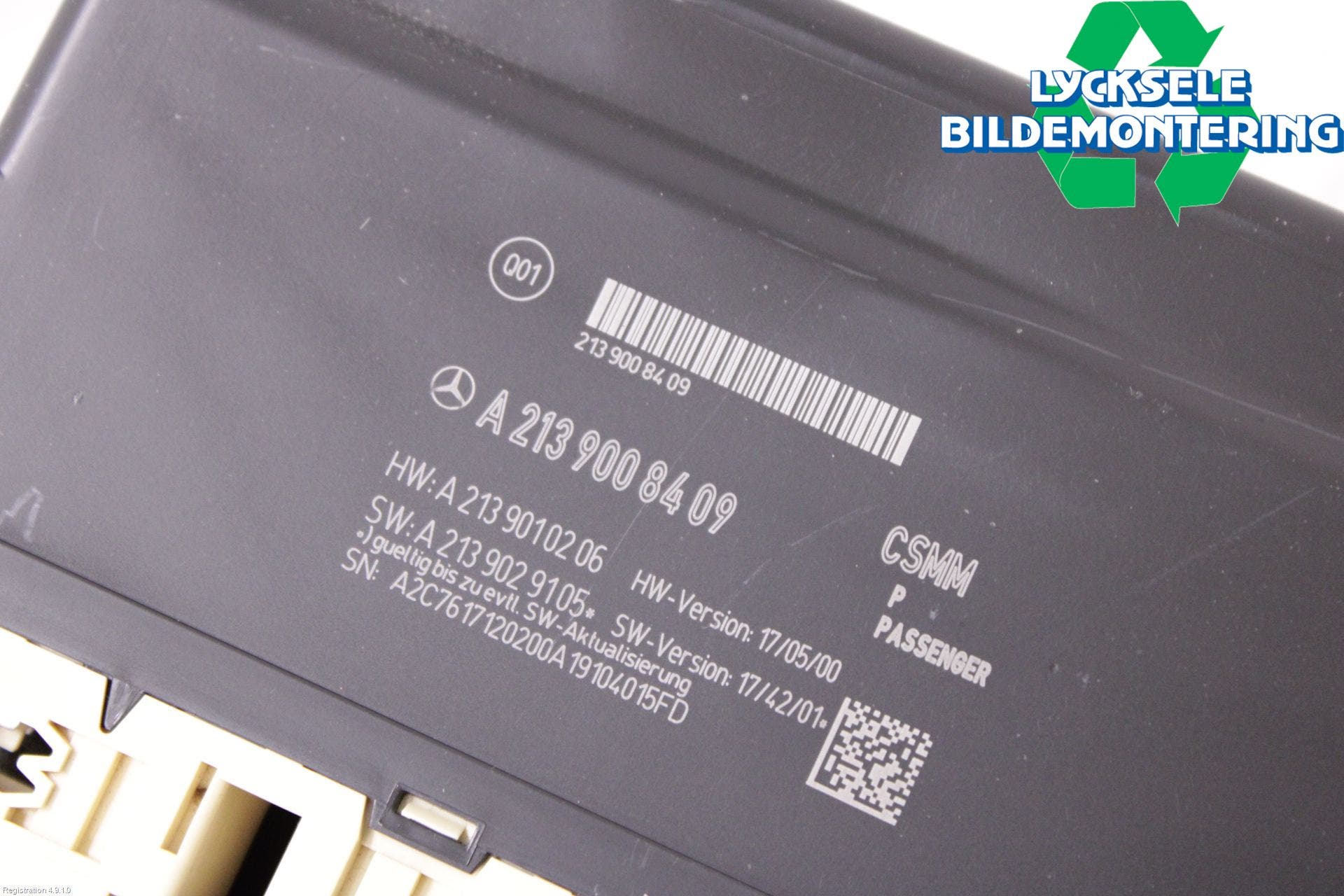 Mercedes-Benz MB E-KLASS (W213) 16-23 Styrenhet Stolreglering