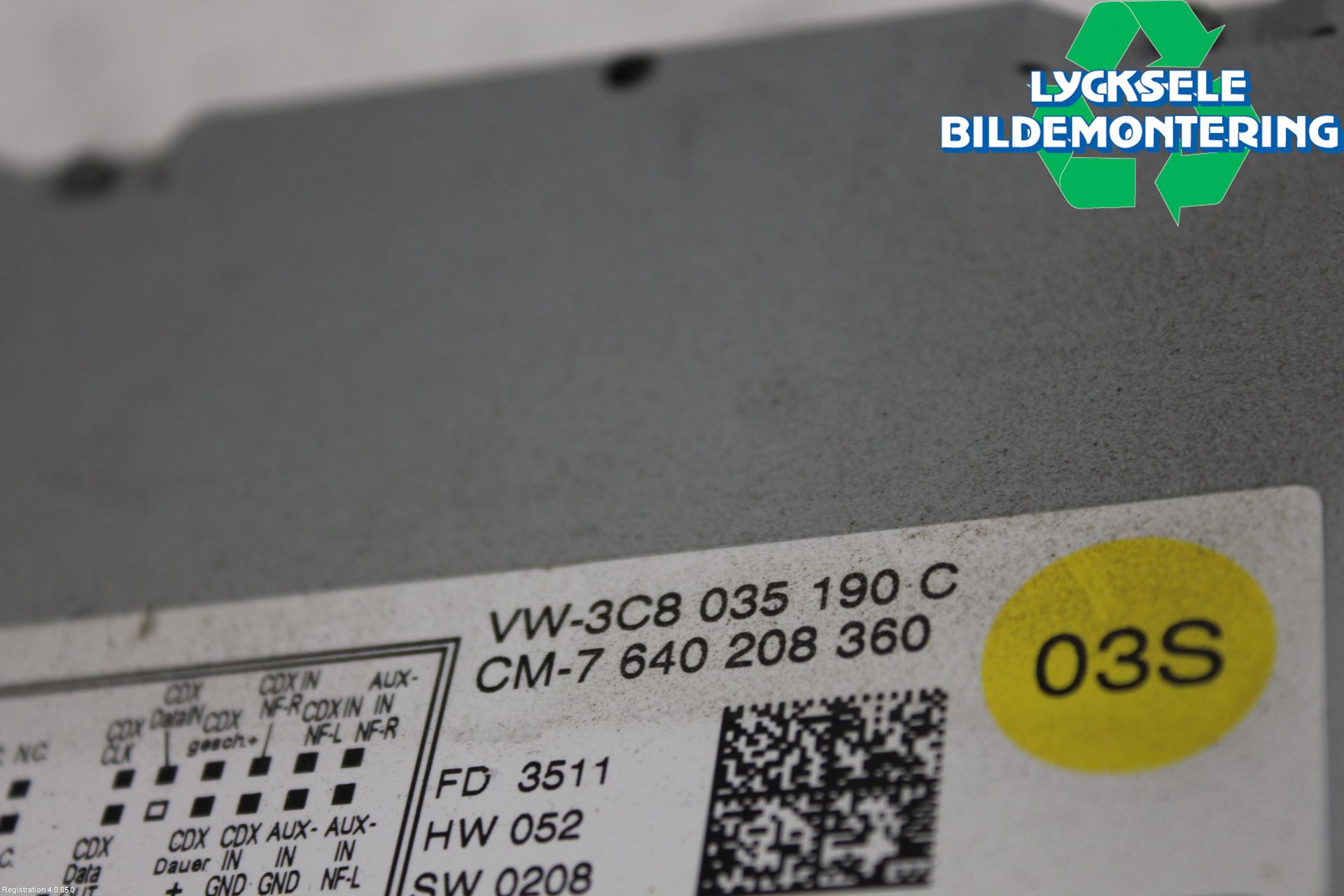 Volkswagen VW GOLF VI 09-13 Cd Radio - Multimediapanel