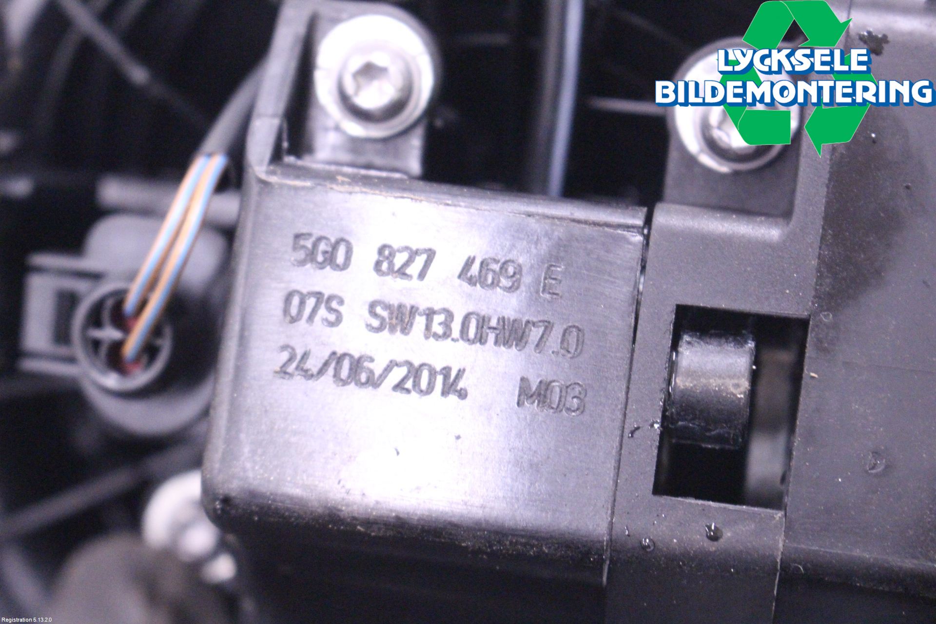 Volkswagen VW GOLF / E-GOLF VII 13-20 Bakluckehandtag