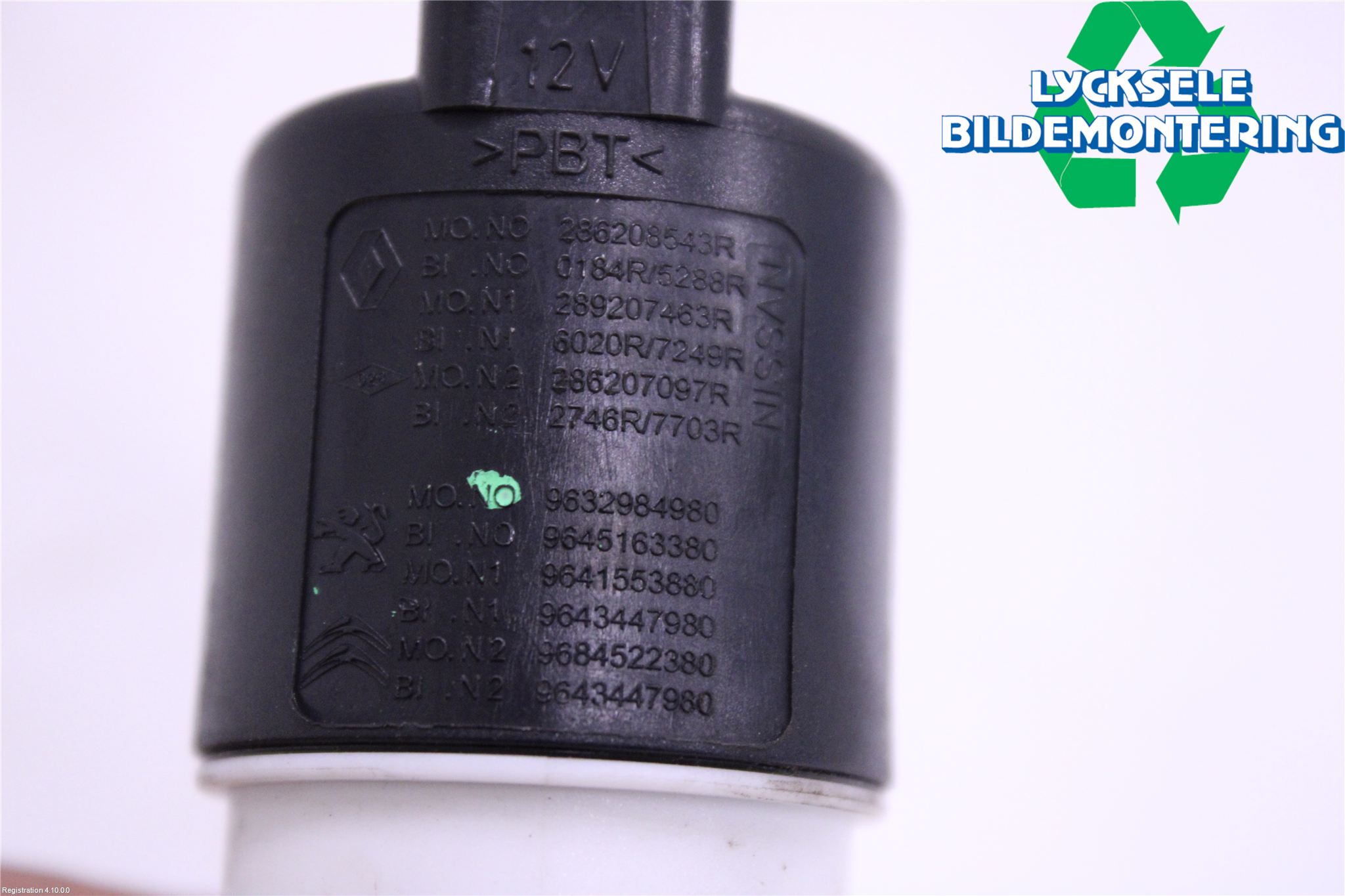 Peugeot PARTNER/E-PARTNER 19- Spolarpump Vindruta