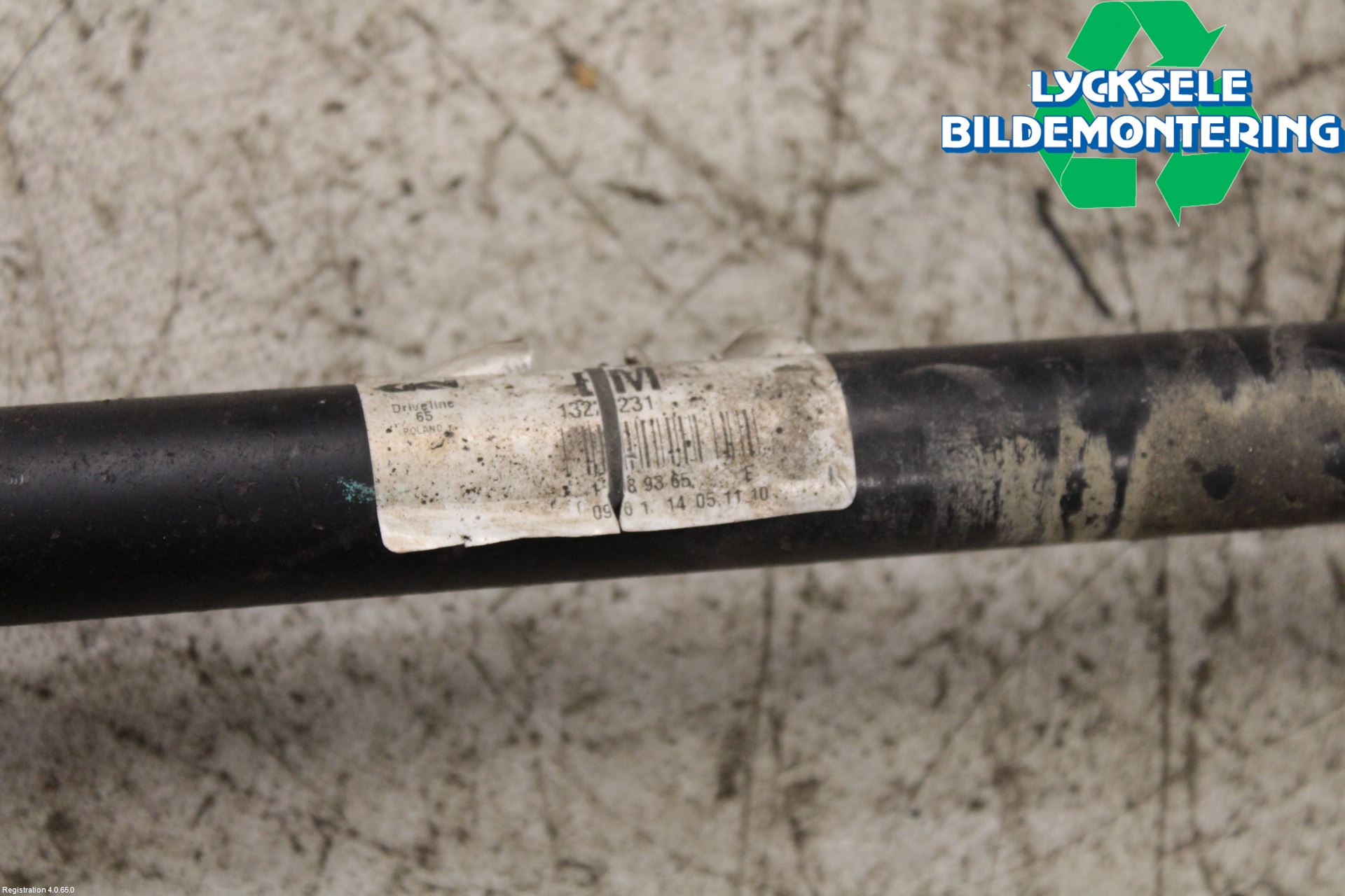 Opel INSIGNIA 09-16 Drivaxel Bak Vänster