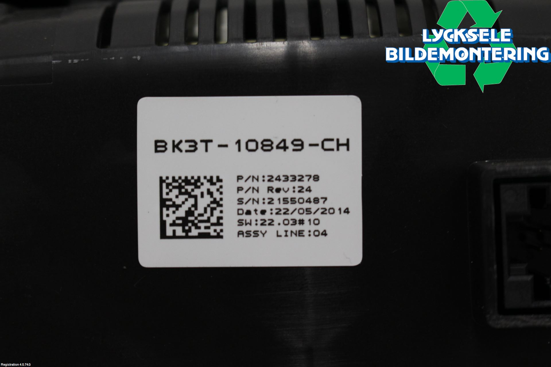 Ford TRANSIT SKÅP/BUSS 14-22 Instrument Komb