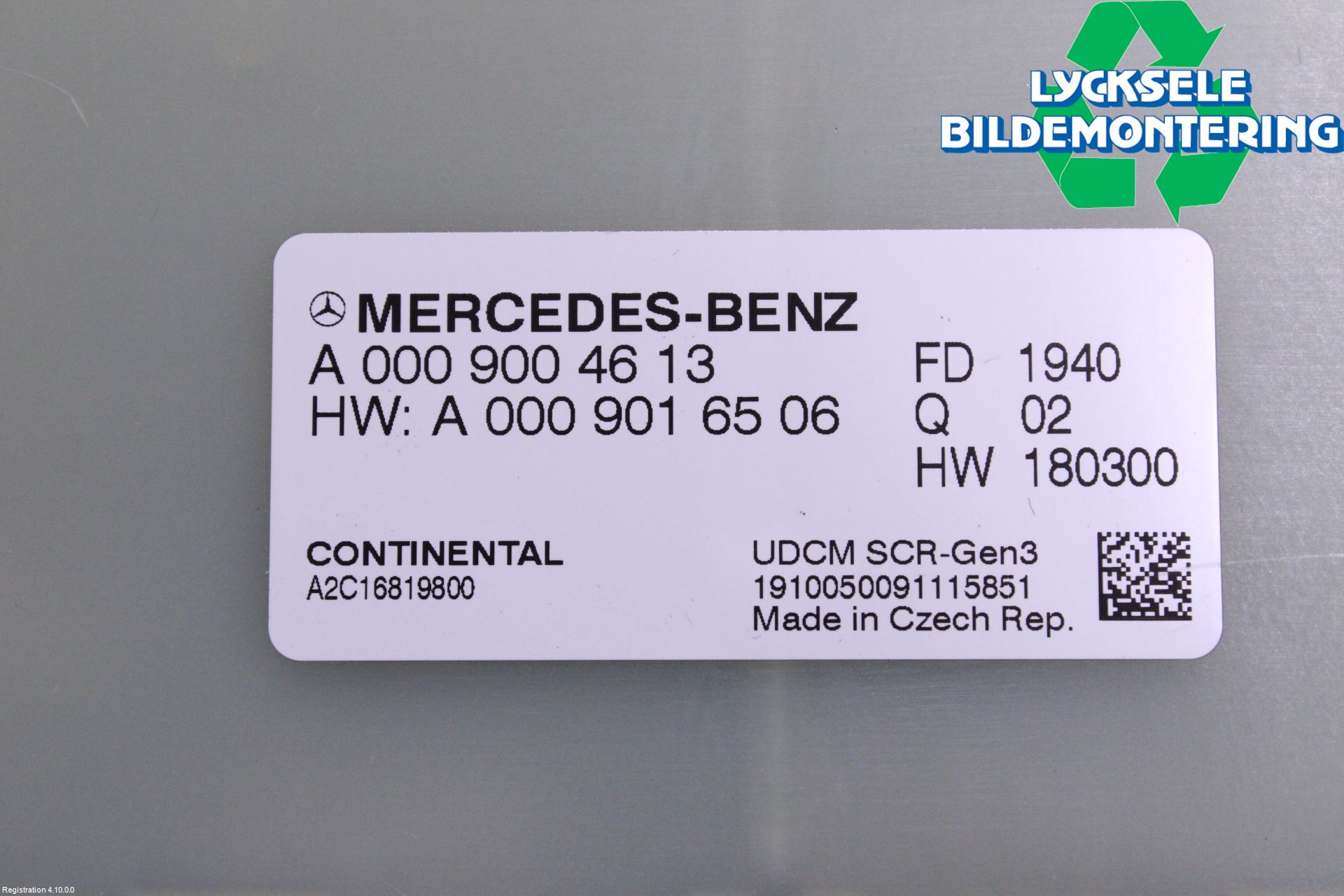 Mercedes-Benz MB GLC-KLASS (X253/C253) 15-22 Styrenhet Avgasrening