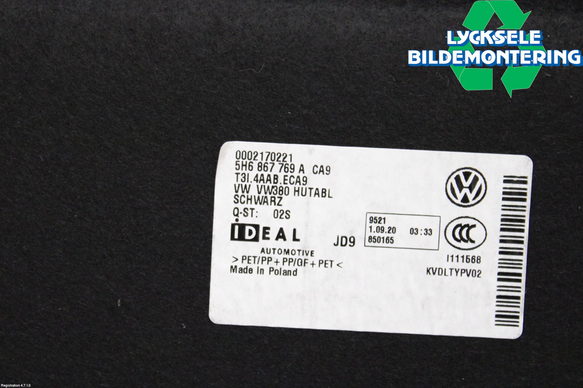 Volkswagen VW GOLF / E-GOLF VIII 20- Hatthylla