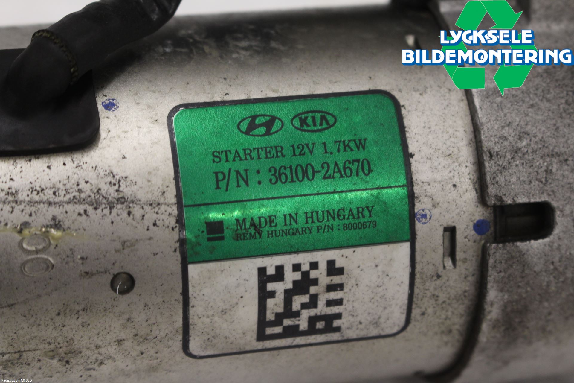 Kia VENGA 10-19 Startmotor Diesel