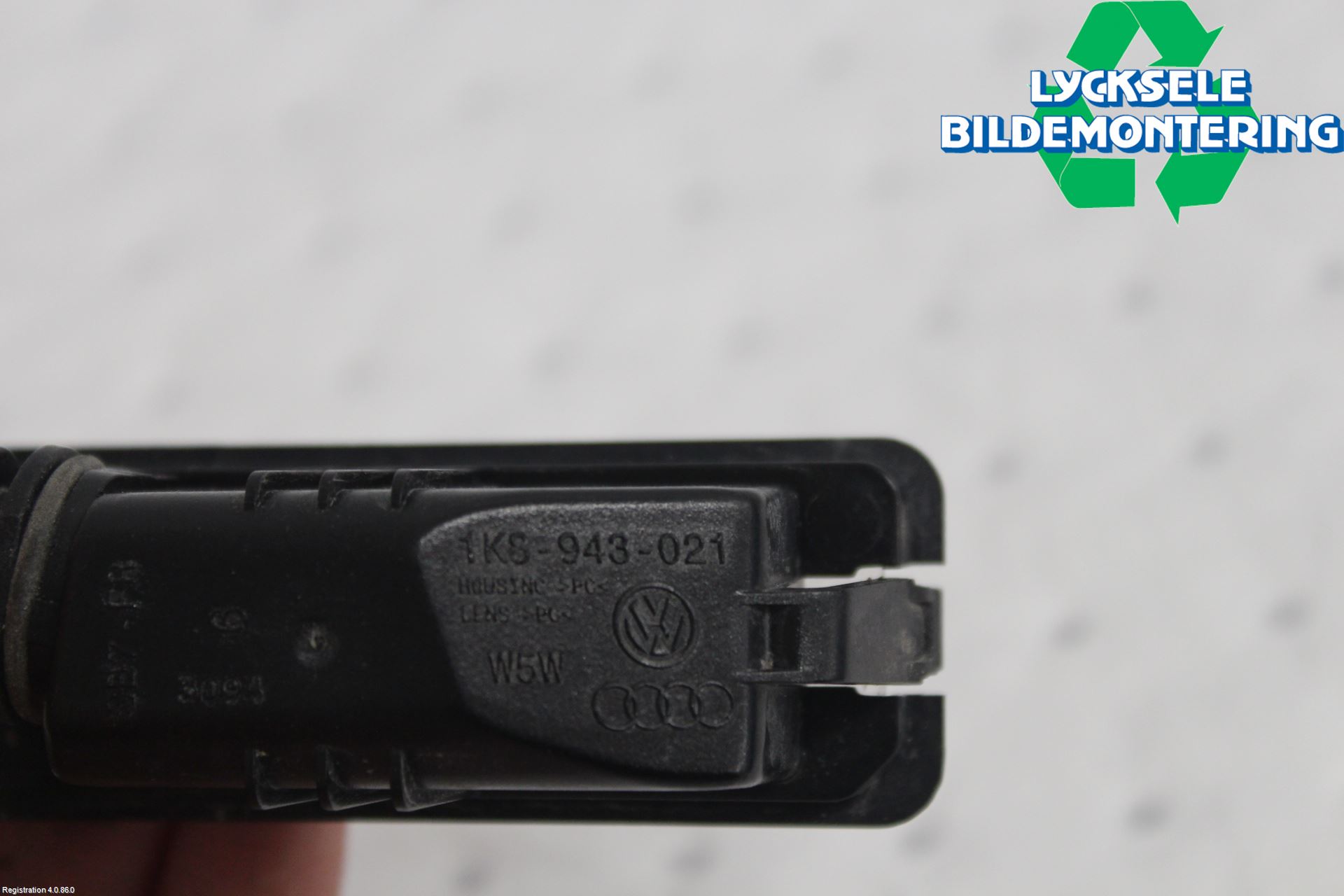 Volkswagen VW POLO 10-17 Skylt Belysning