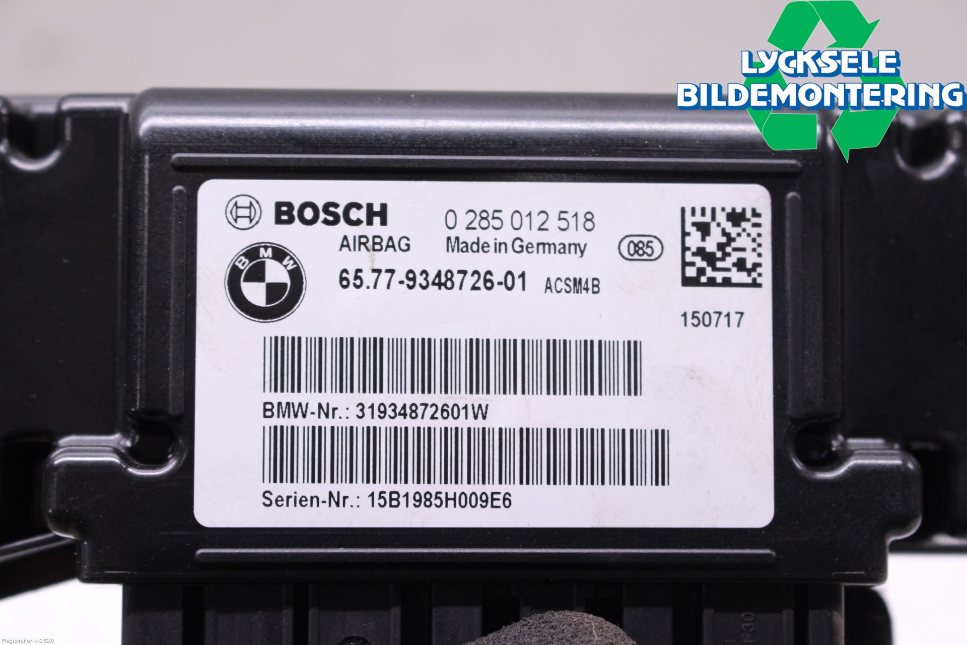 BMW 1 F20/F21 11-19 Styrenhet Övrigt