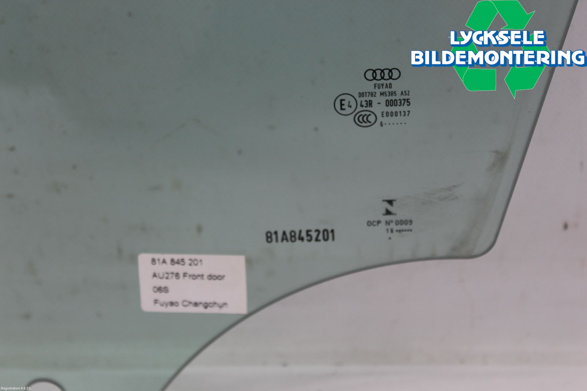 Audi Q2/SQ2 17- Dörruta Fram Vänster