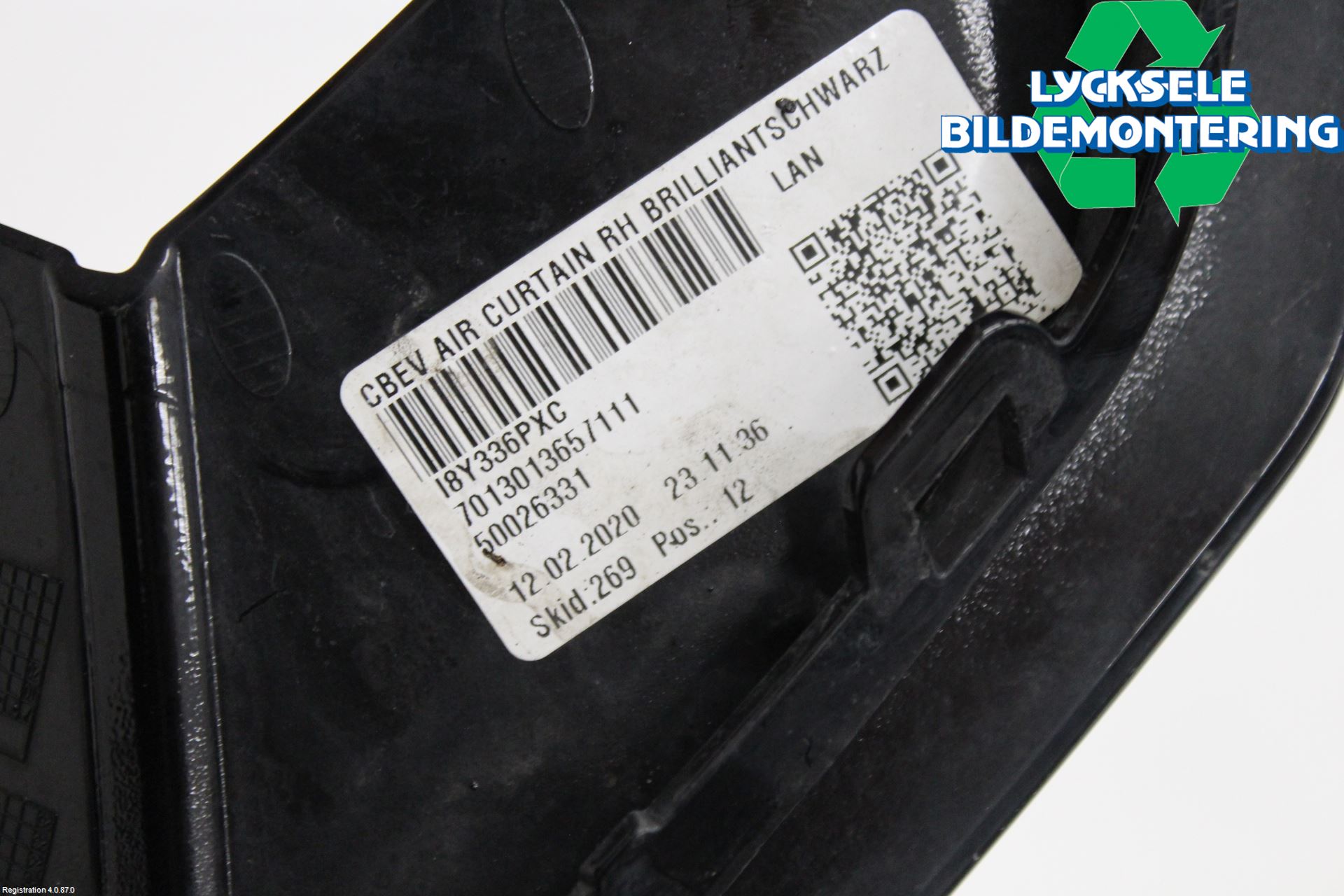 Audi E-TRON, S GE 19- Deflektor Plåt-Plast Kylning