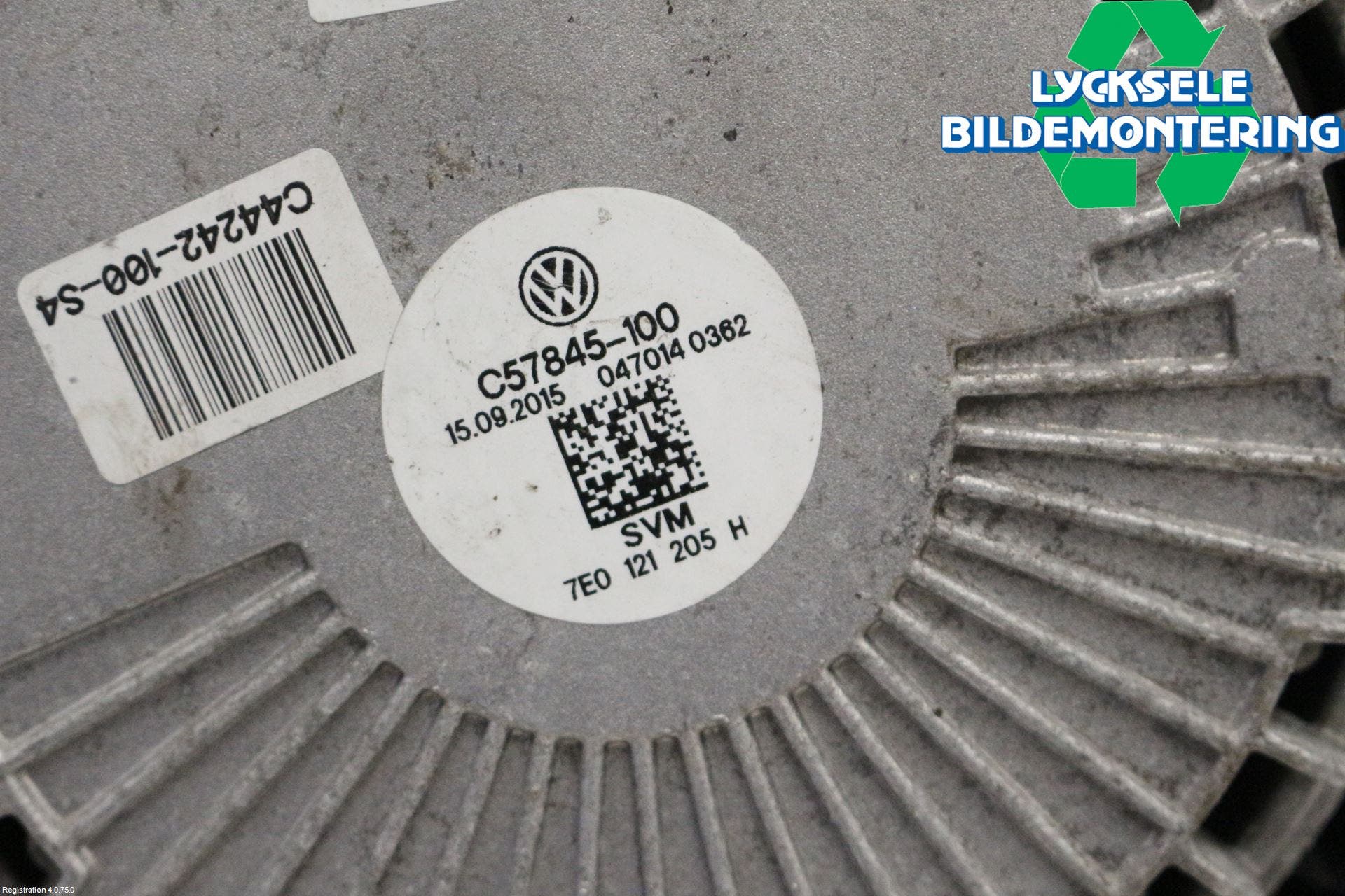 Volkswagen VW TRANSP/CARAVELLE (T6) 16-22 Kylfläkt El