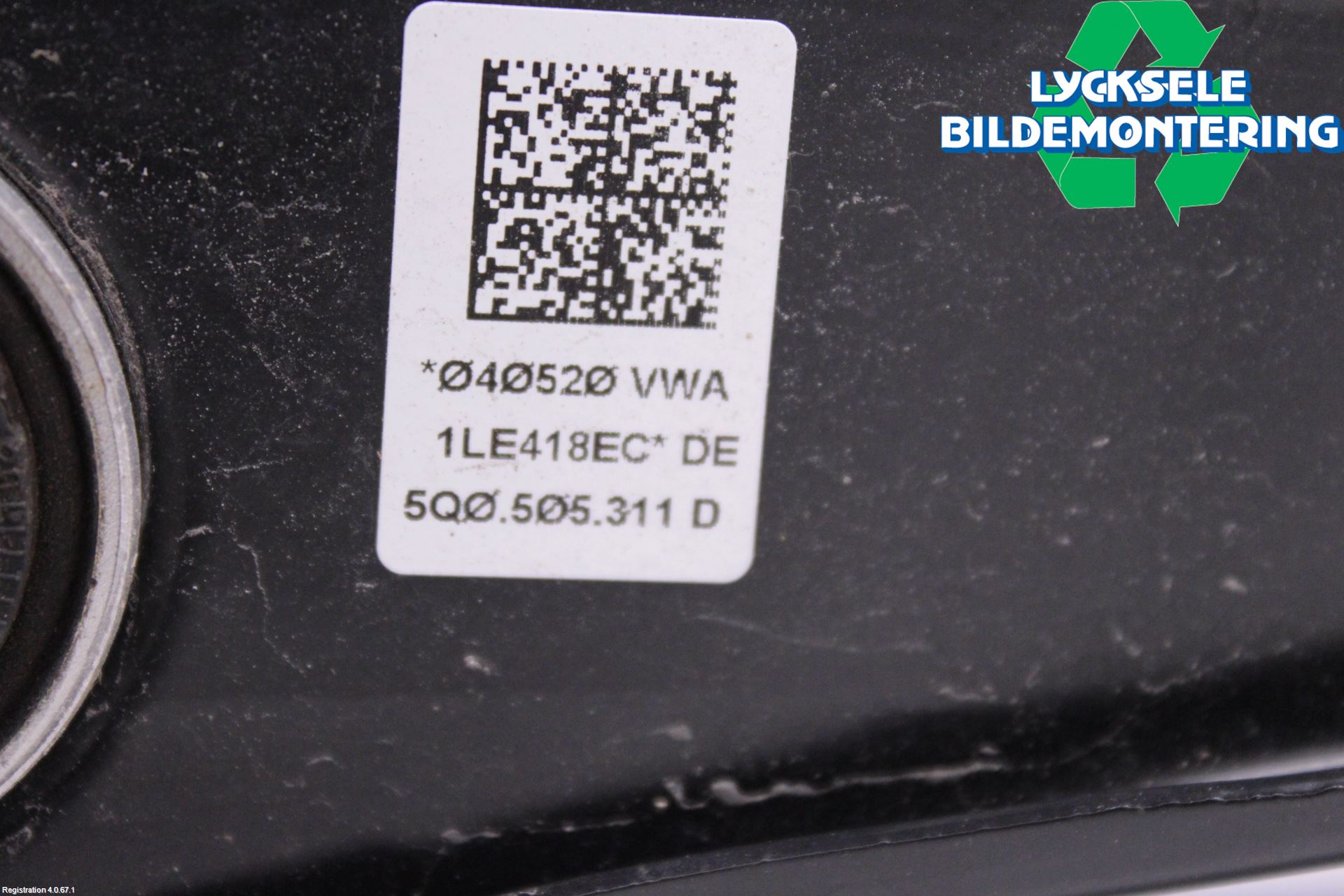 Volkswagen VW GOLF / E-GOLF VII 13-20 Bärarm Bak Vä-Hö