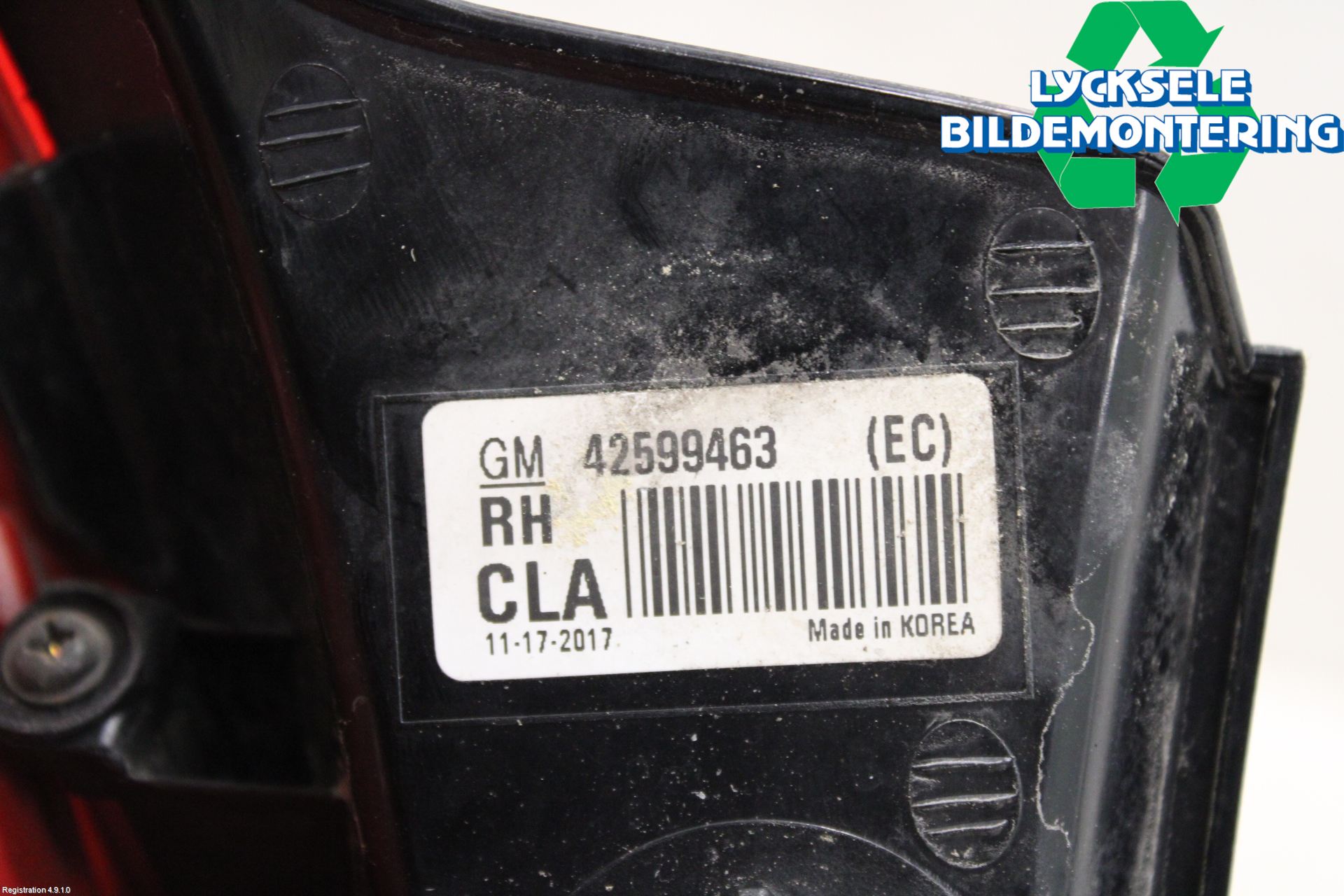 Opel MOKKA 13-20 Bakljus Höger