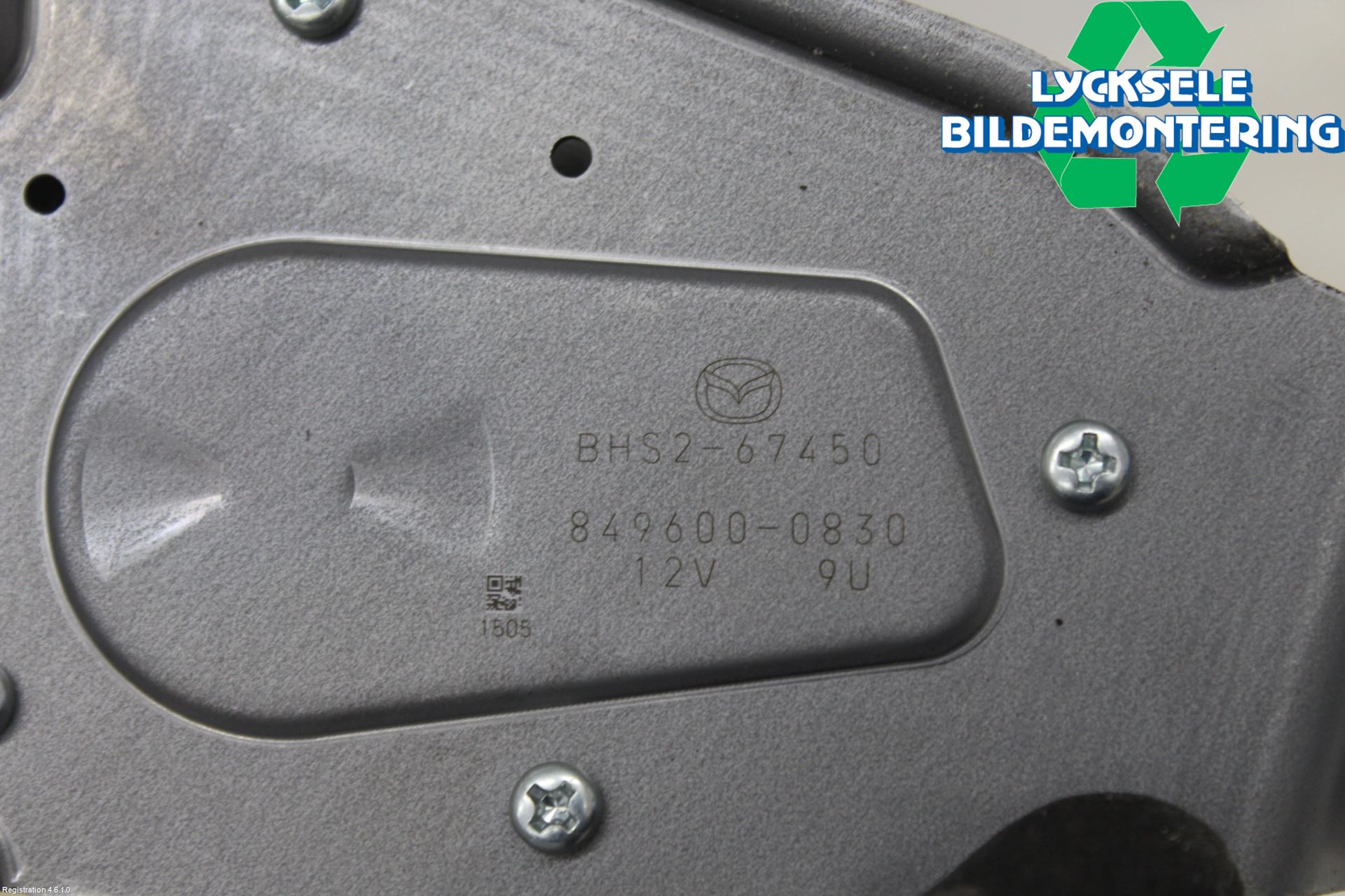 Mazda 3 III 14-19 Torkarmotor Baklucka