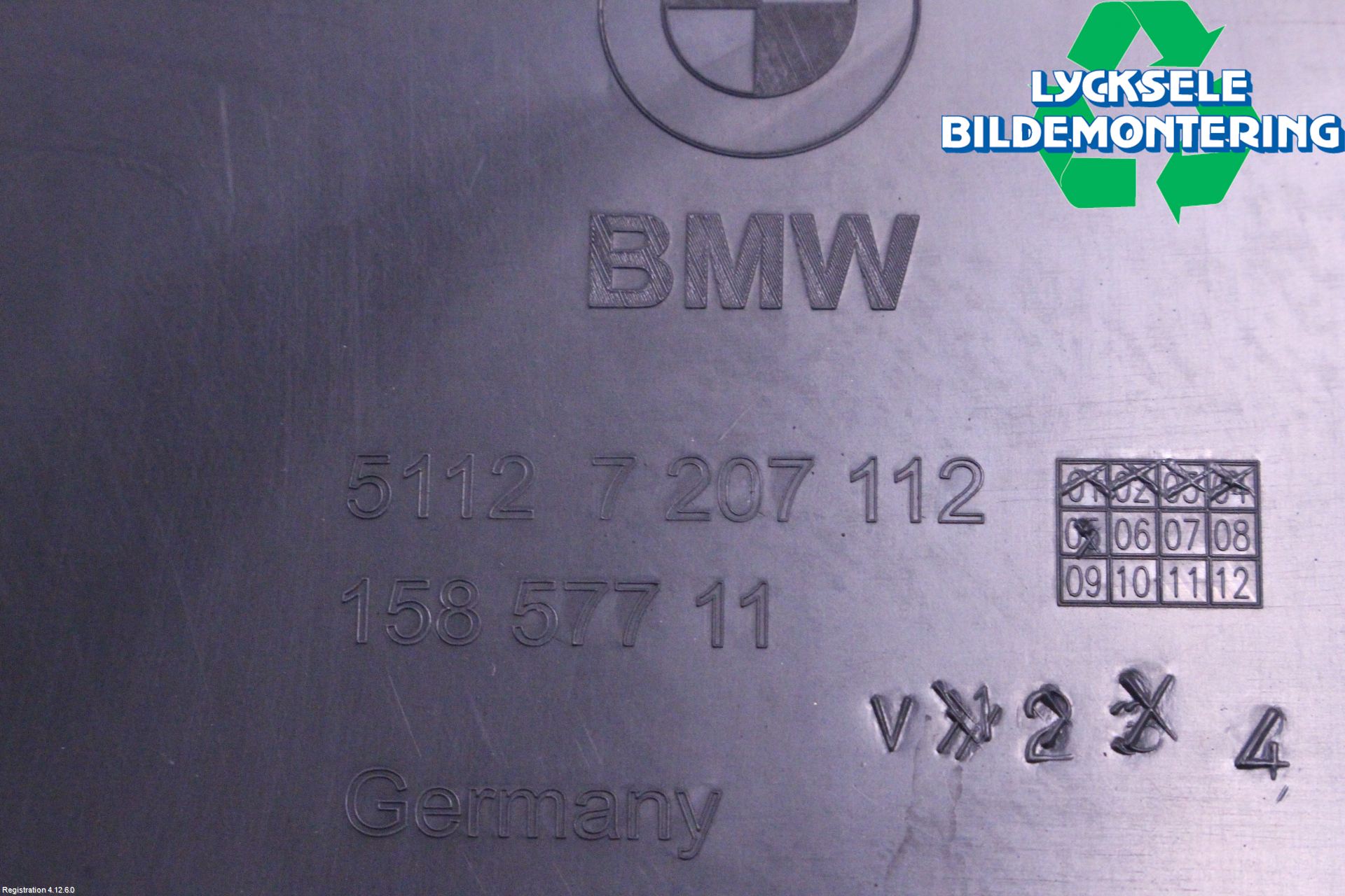 BMW 5 F10/F11/F18 09-17 Stötfångarfäste Bak Hö