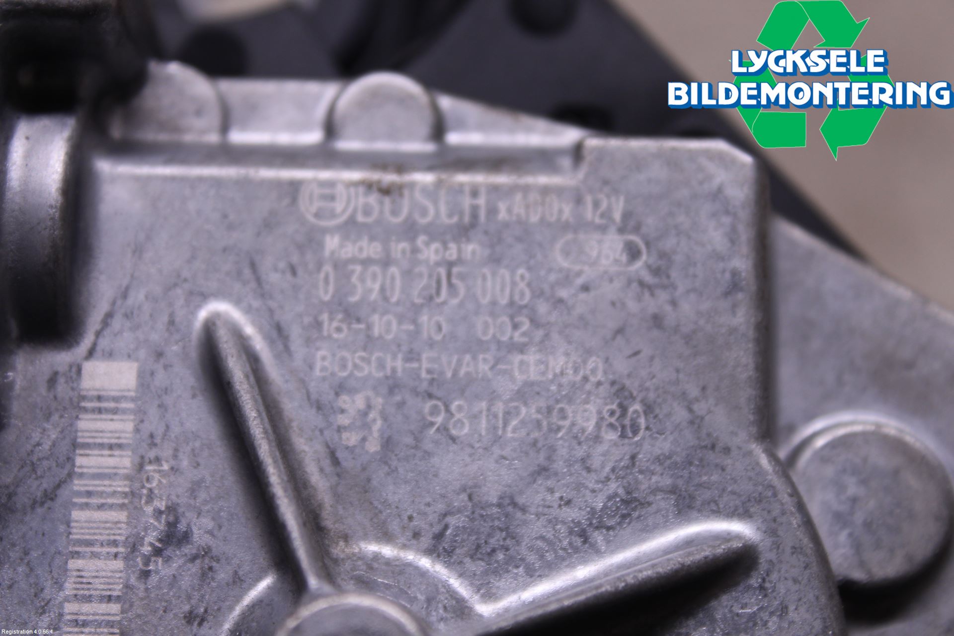 Citroen COTROEN C3 17-24 Torkarmotor Baklucka