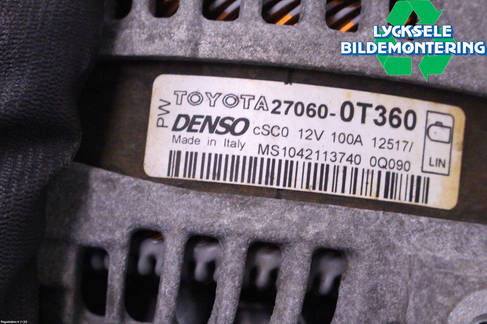 Toyota VERSO 09-18 Generator