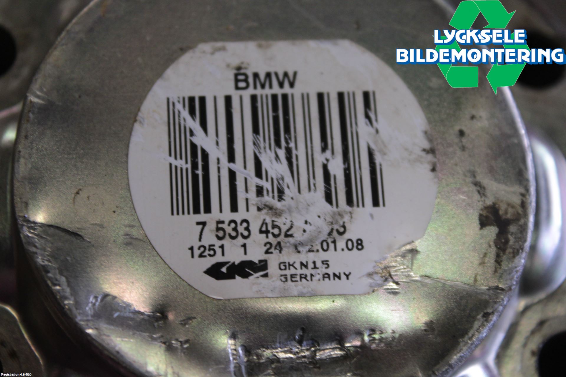 BMW 3 E90/91 SED/TOU 05-12 Drivaxel Bak Höger