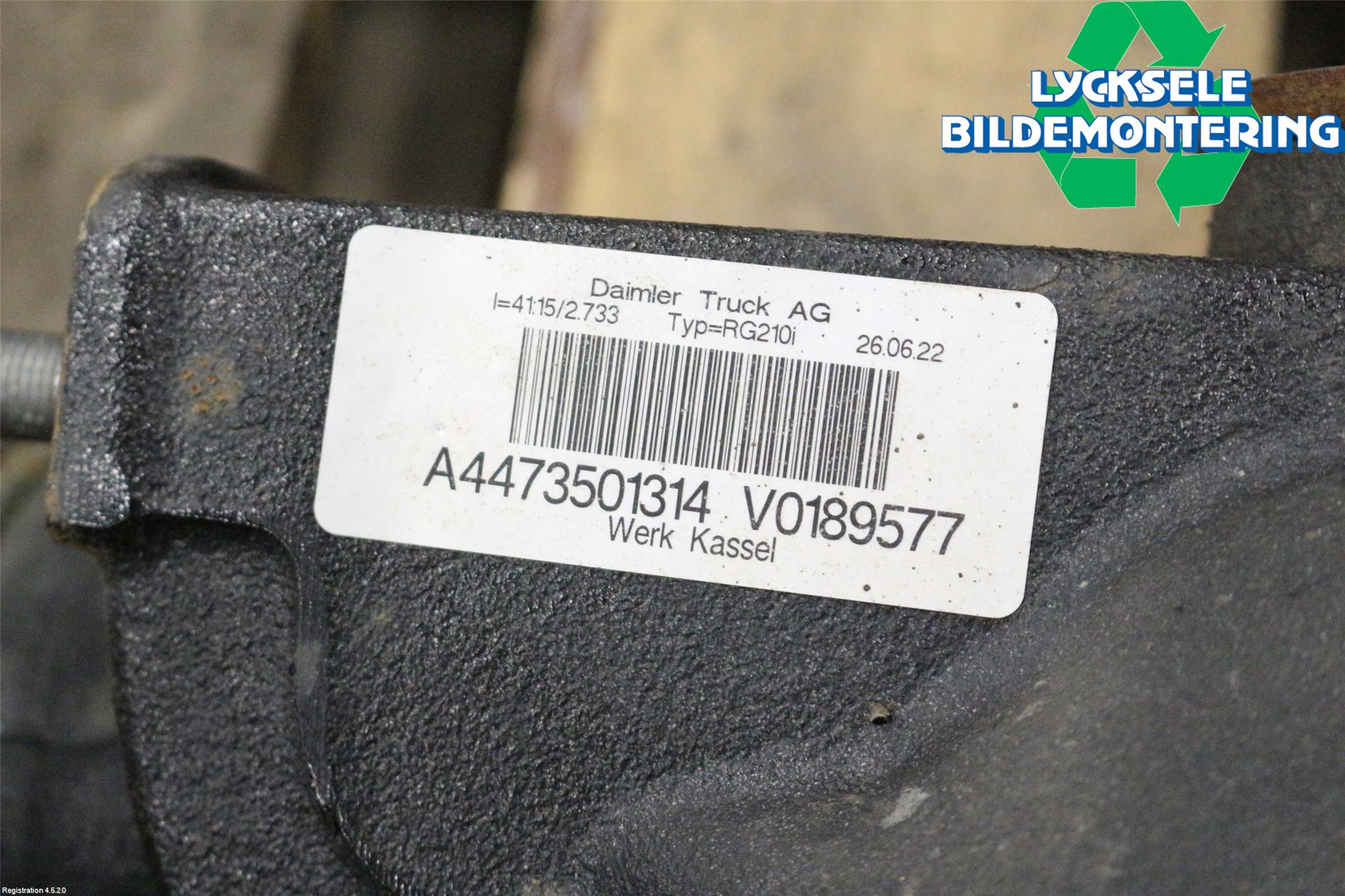 Mercedes-Benz MB VITO/V-KLASS (W640,W447,W448) 14- Bakväxel-Diff