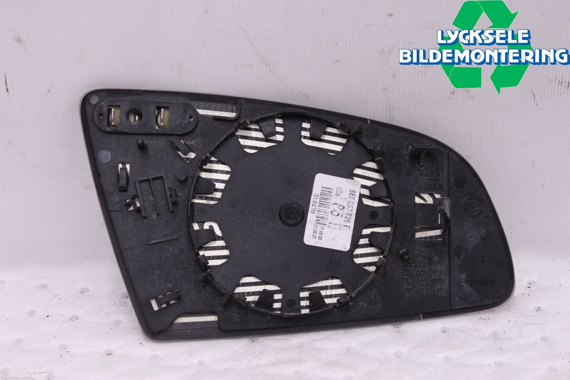 Audi A4/S4 05-07 Spegelglas Vä