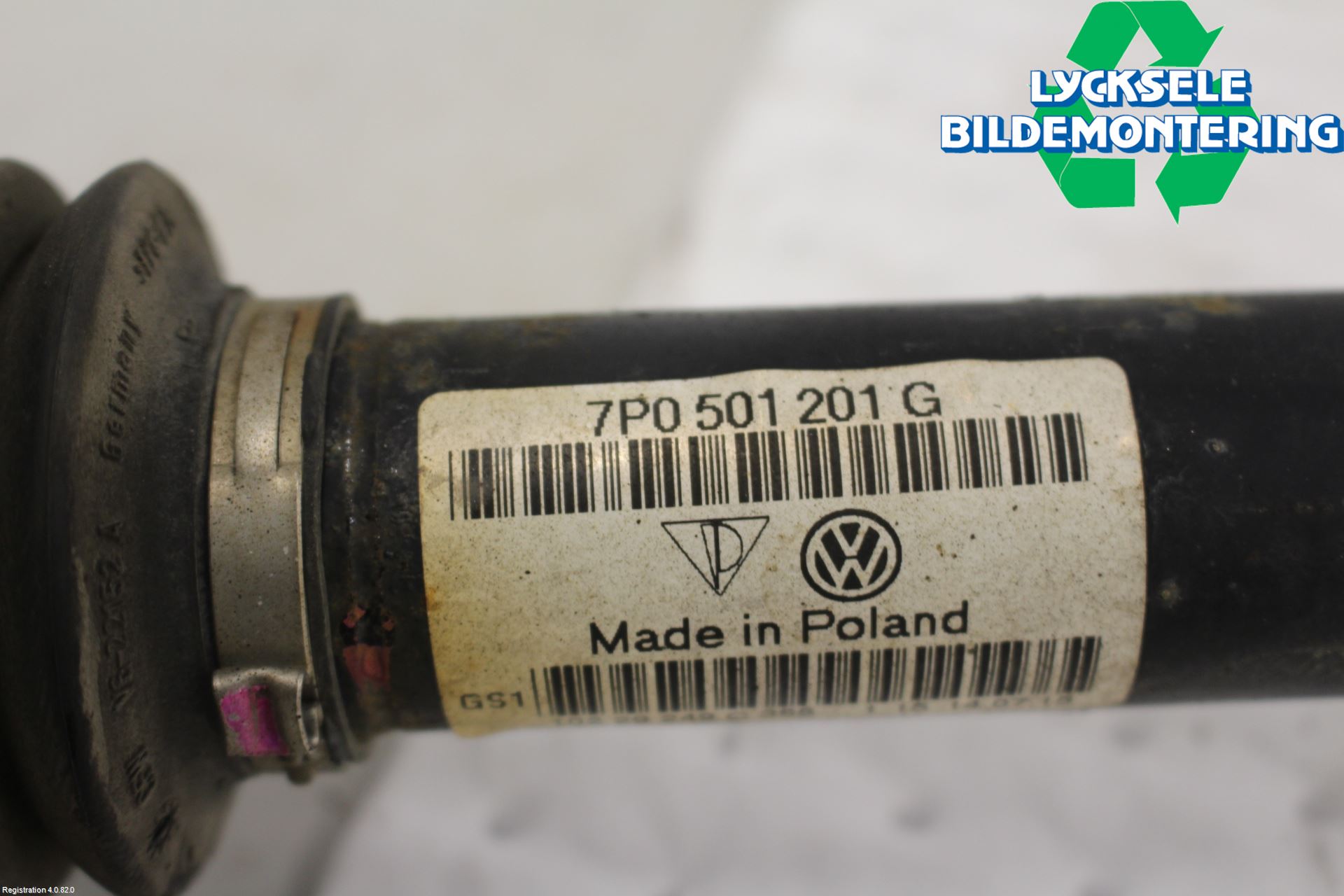 Volkswagen VW TOUAREG 7P 11-18 Drivaxel Bak Vänster