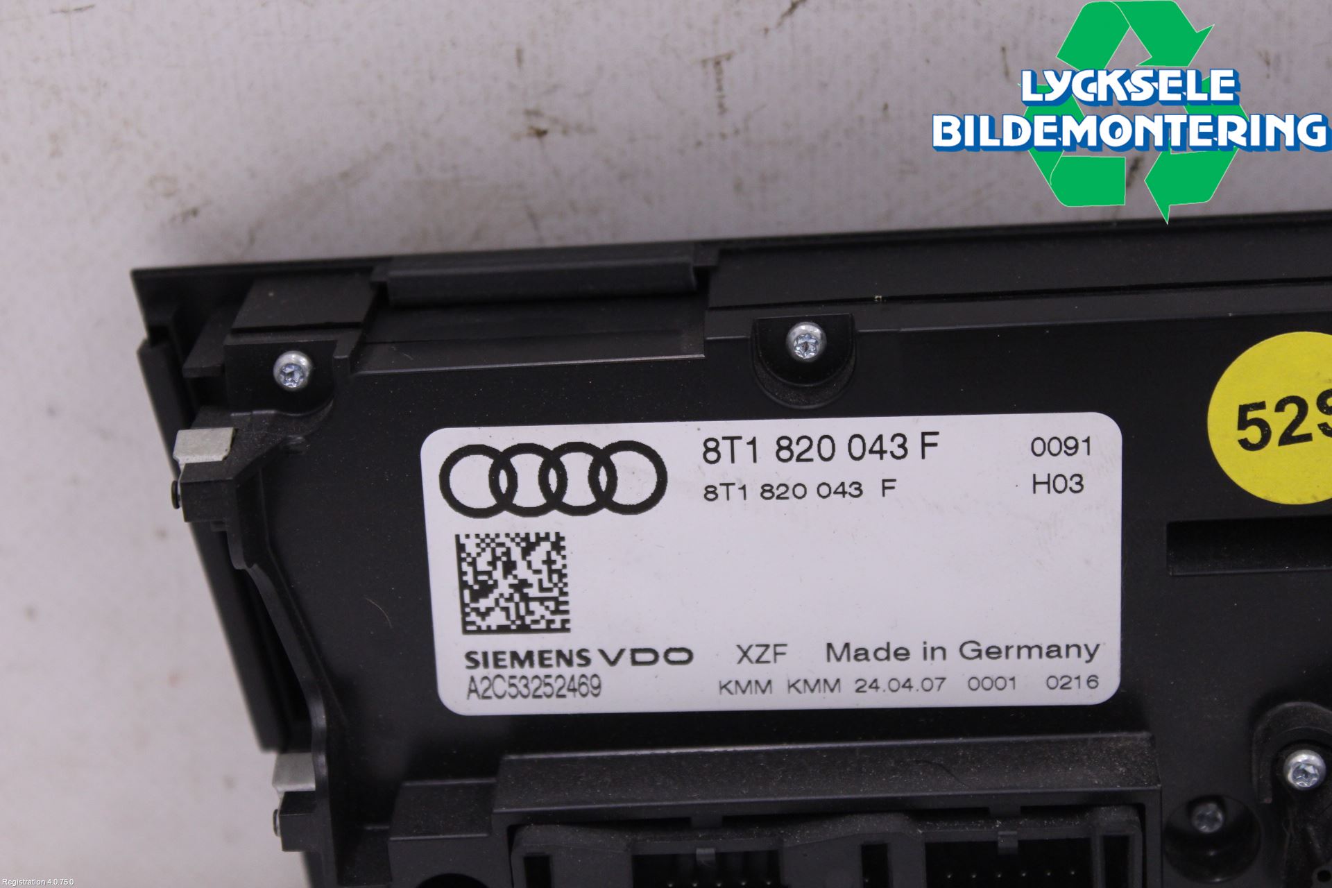 Audi A5 07-16 Ac Styrenhet Ac Manöveren