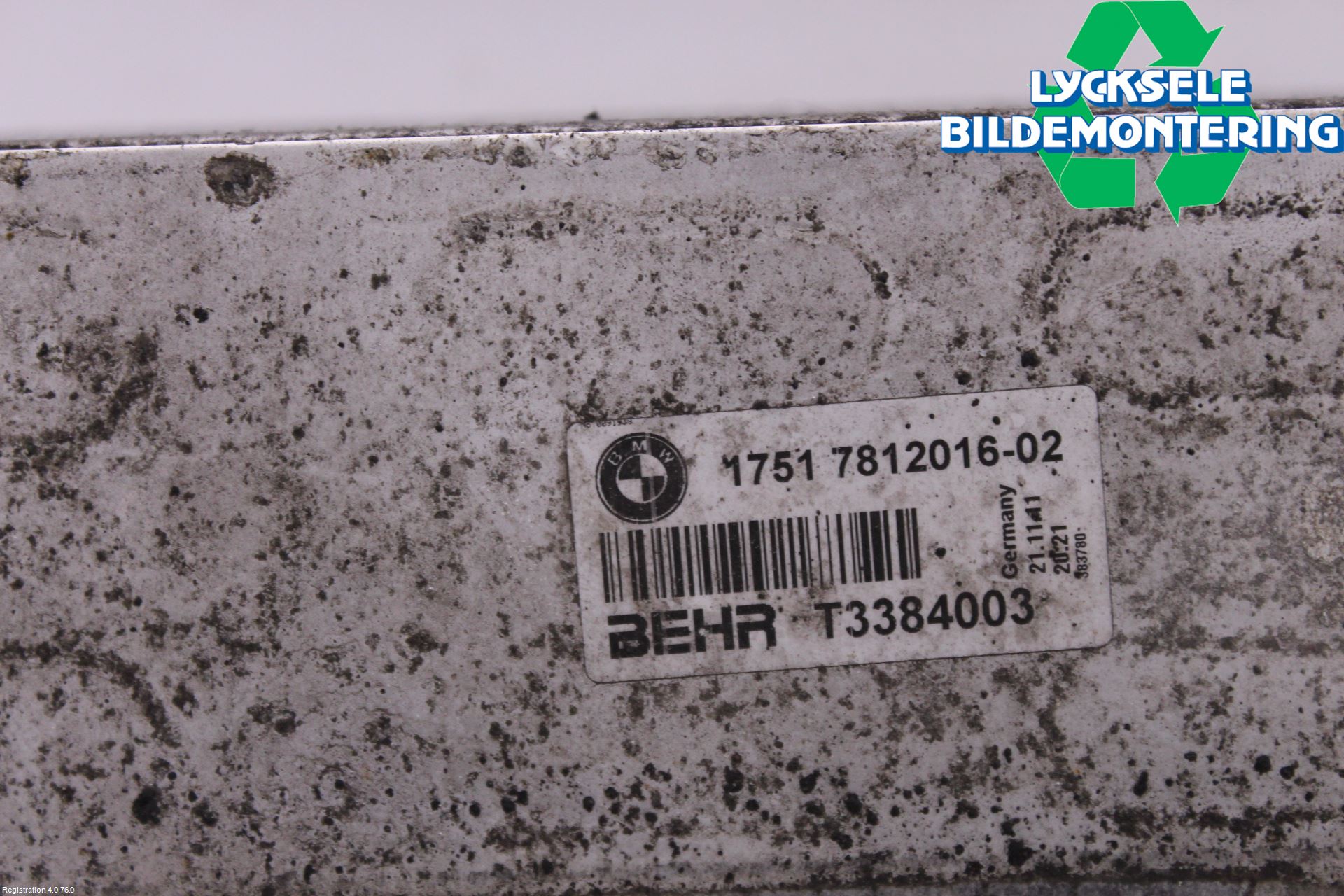 BMW 7 F01/02/03/04 09-15 Laddluft-Intercooler Kyl