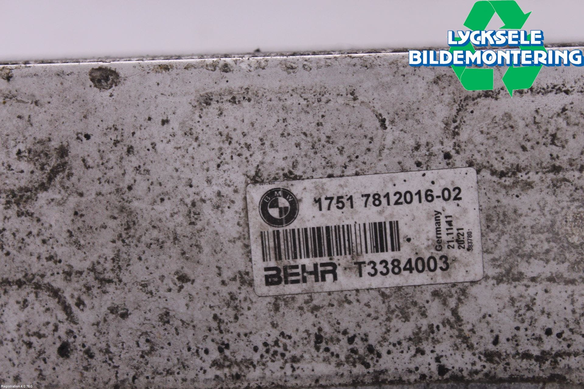 BMW 7 F01/02/03/04 09-15 Laddluft-Intercooler Kyl