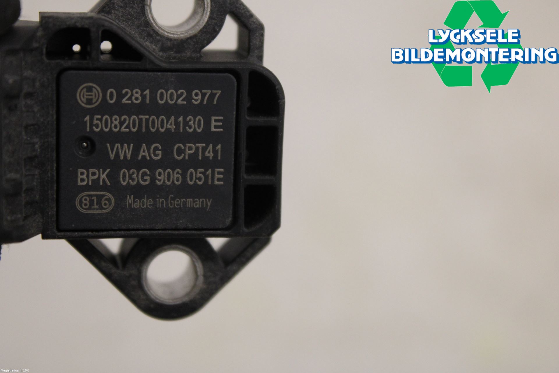 Seat IBIZA IV 08-16 Givare Laddluftstryck