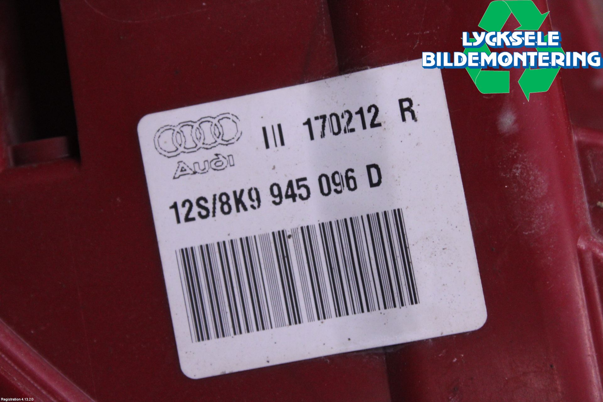 Audi A4 ALLROAD 09-16 Bakljus Höger