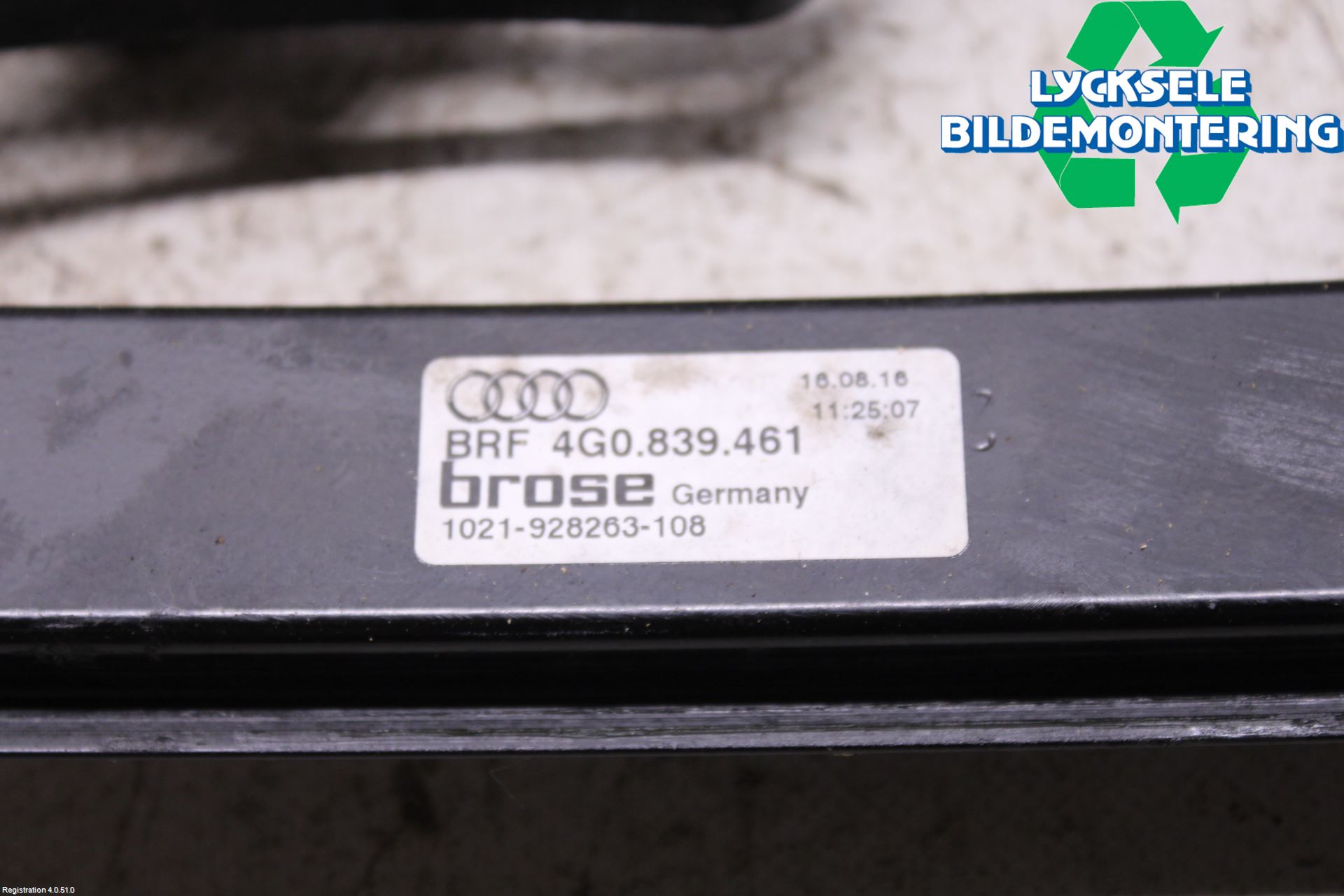 Audi A6/S6 4G 11-18 Fönsterhissmekanism