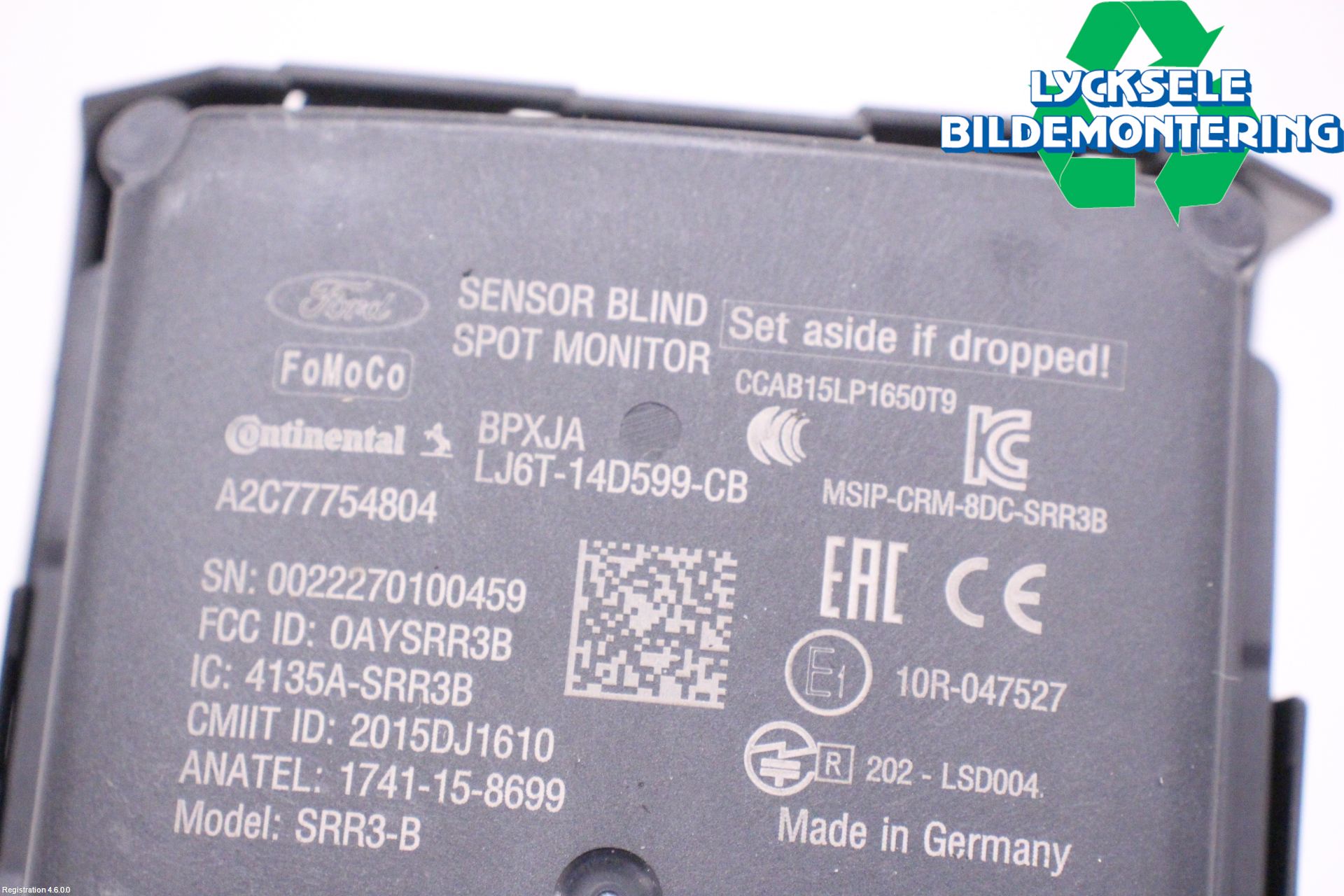 Ford KUGA/KUGA PHEZ/FHEV 20- Sensor Aktivt Kollisionsskydd