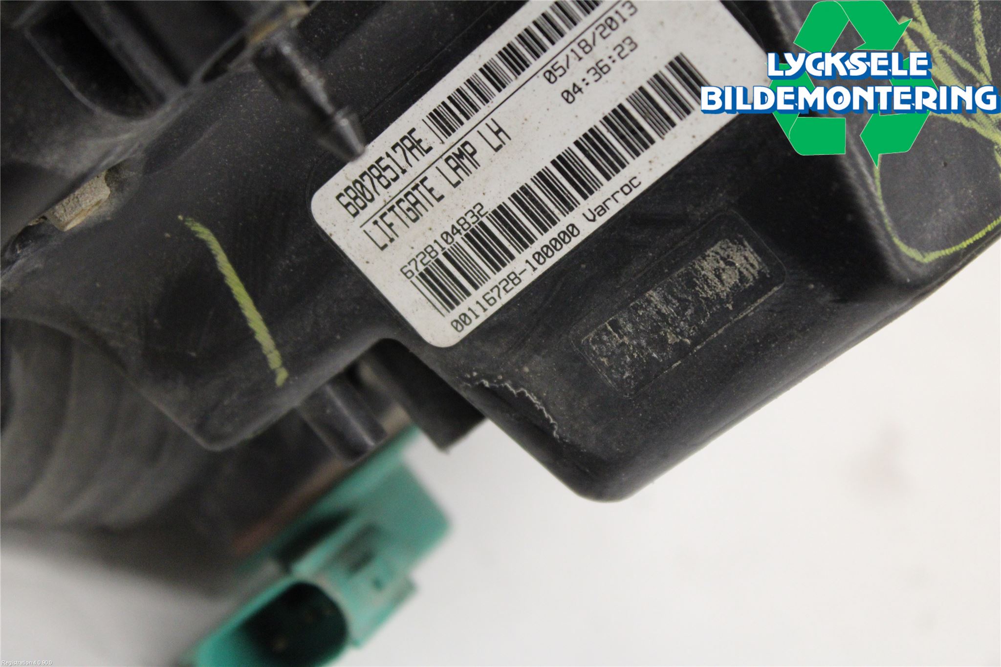 Fiat FREEMONT Bakljus Lucka Vä