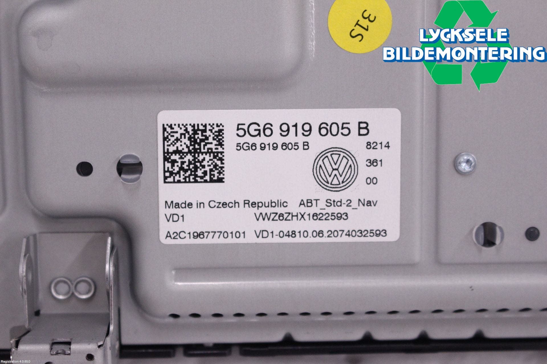 Volkswagen VW T-CROSS 19- Bildskärm