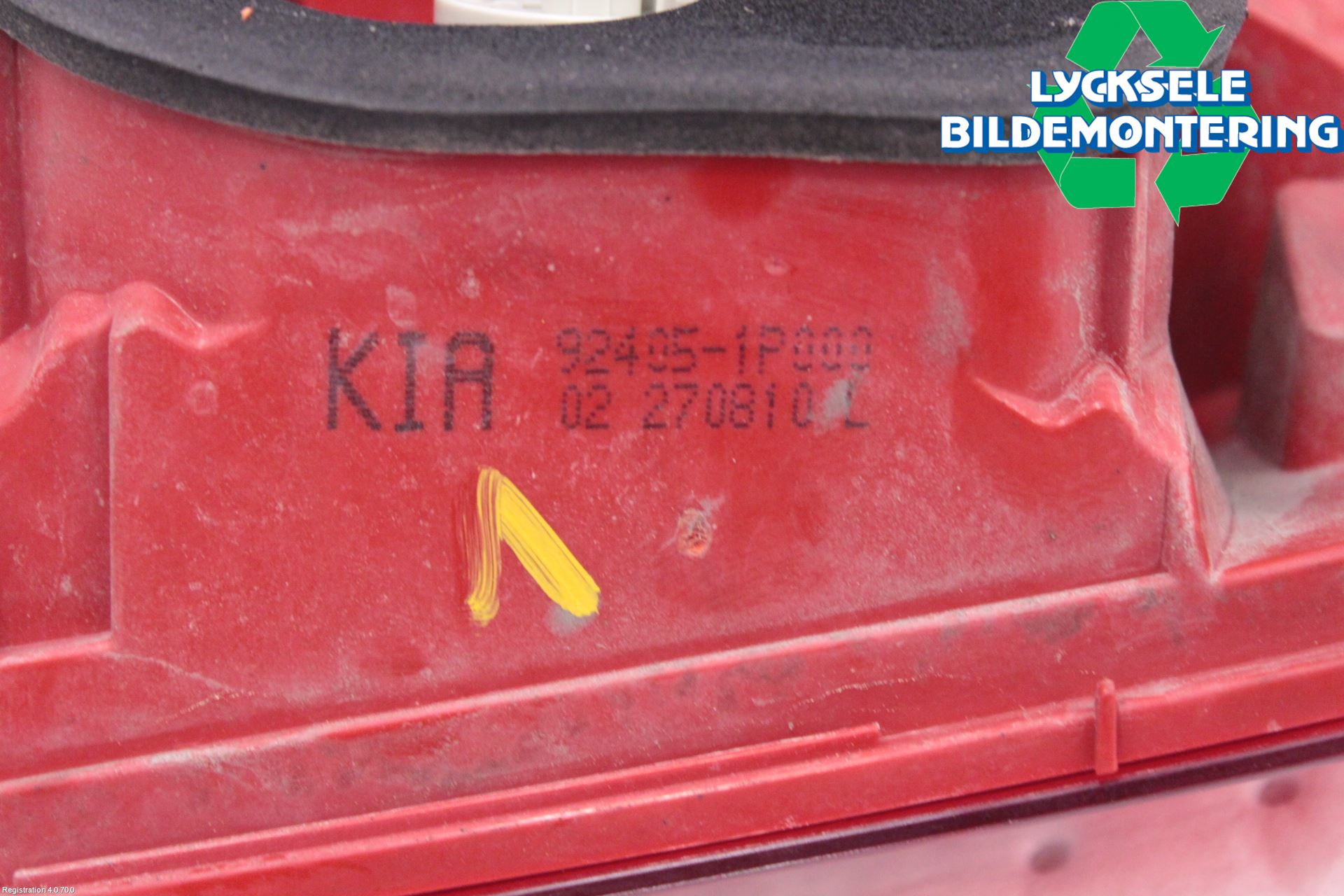 Kia VENGA 10-19 Bakljus Lucka Vä