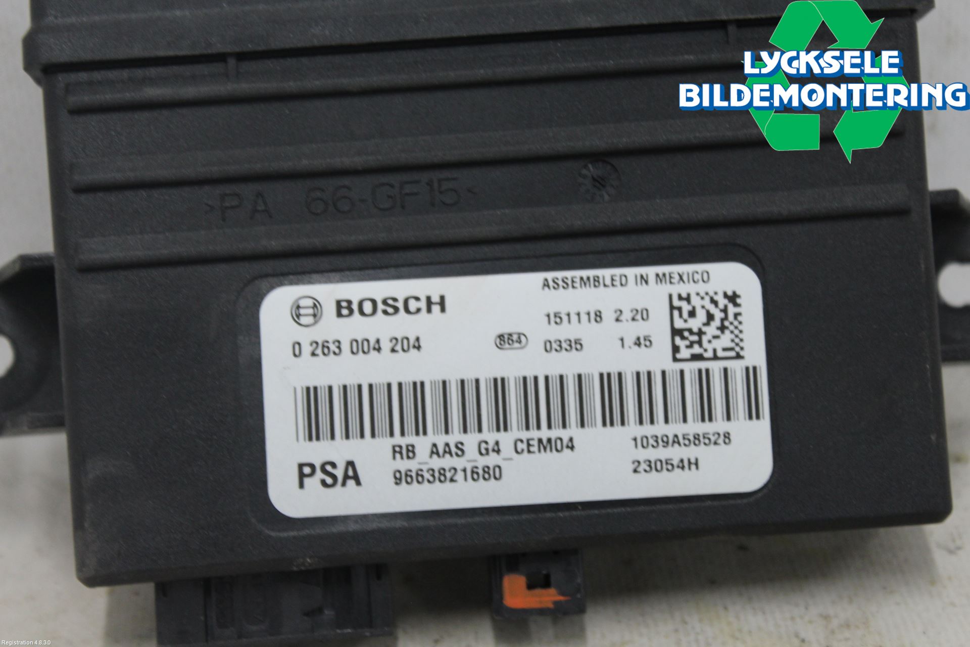 Citroen BERLINGO 08-18 Styrenhet Parkeringshjälp