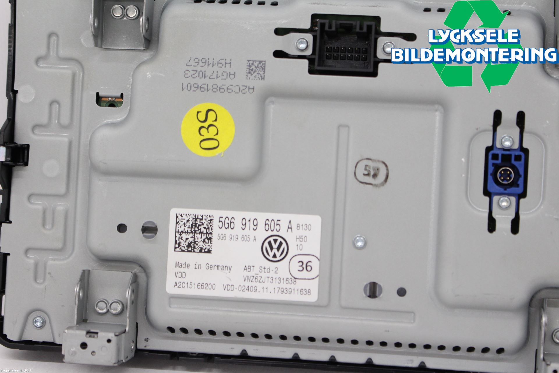 Volkswagen VW PASSAT 15-19 Multifunktionsdisplay