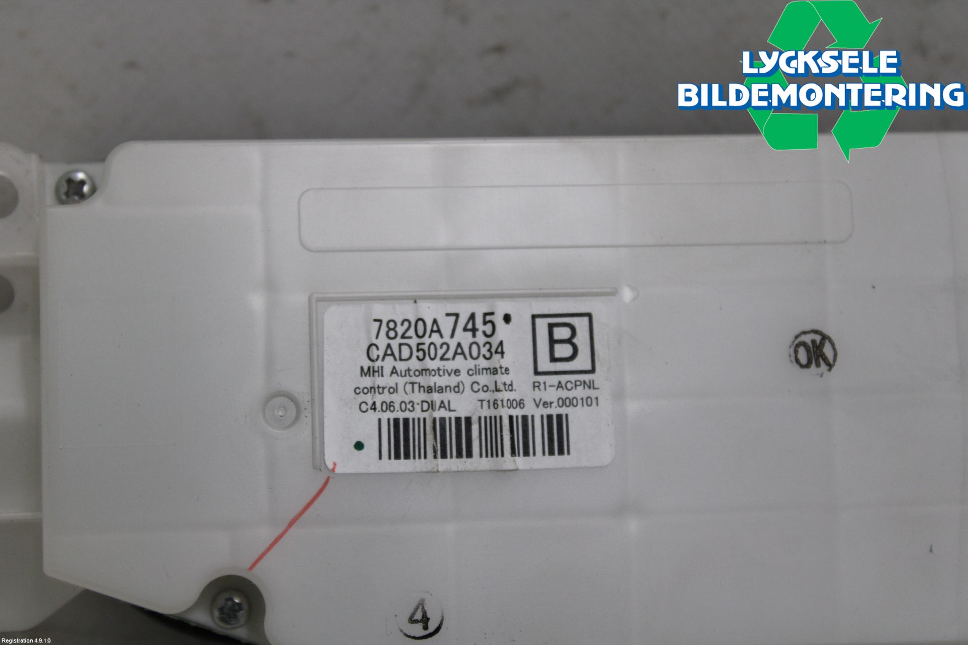 Mitsubishi L200 16-23 Ac Styrenhet Ac Manöveren